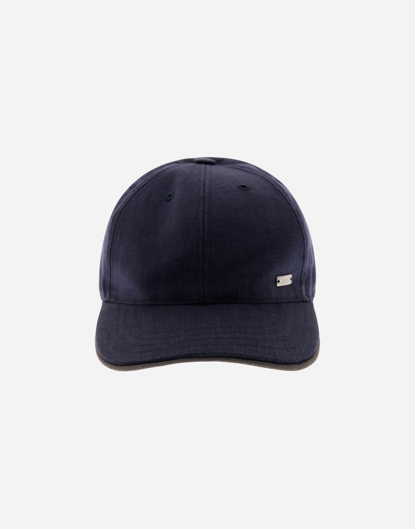 Shop Herno New Lino Cap In Blue/white