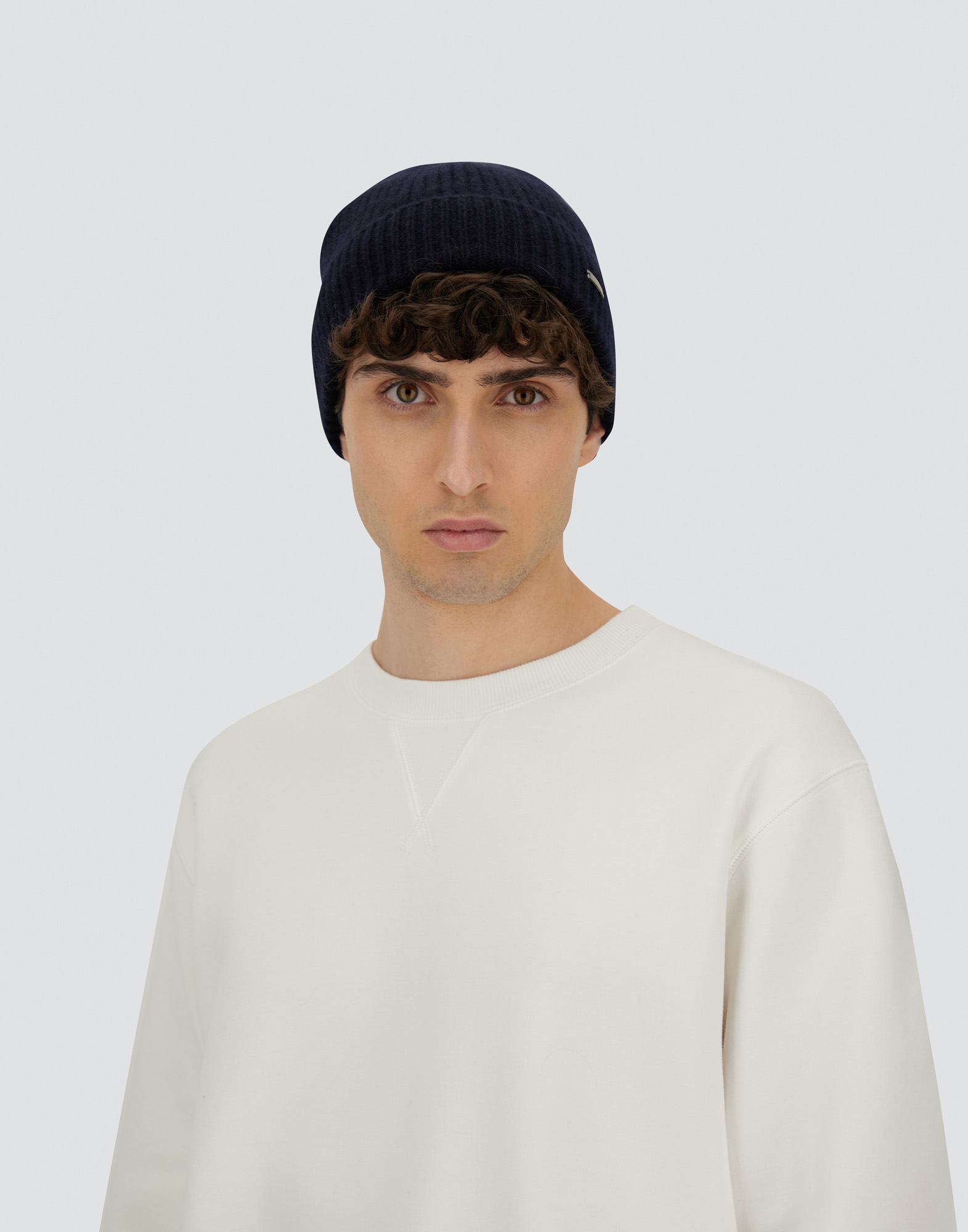 Herno Beanie In Pure Cashmere In Black