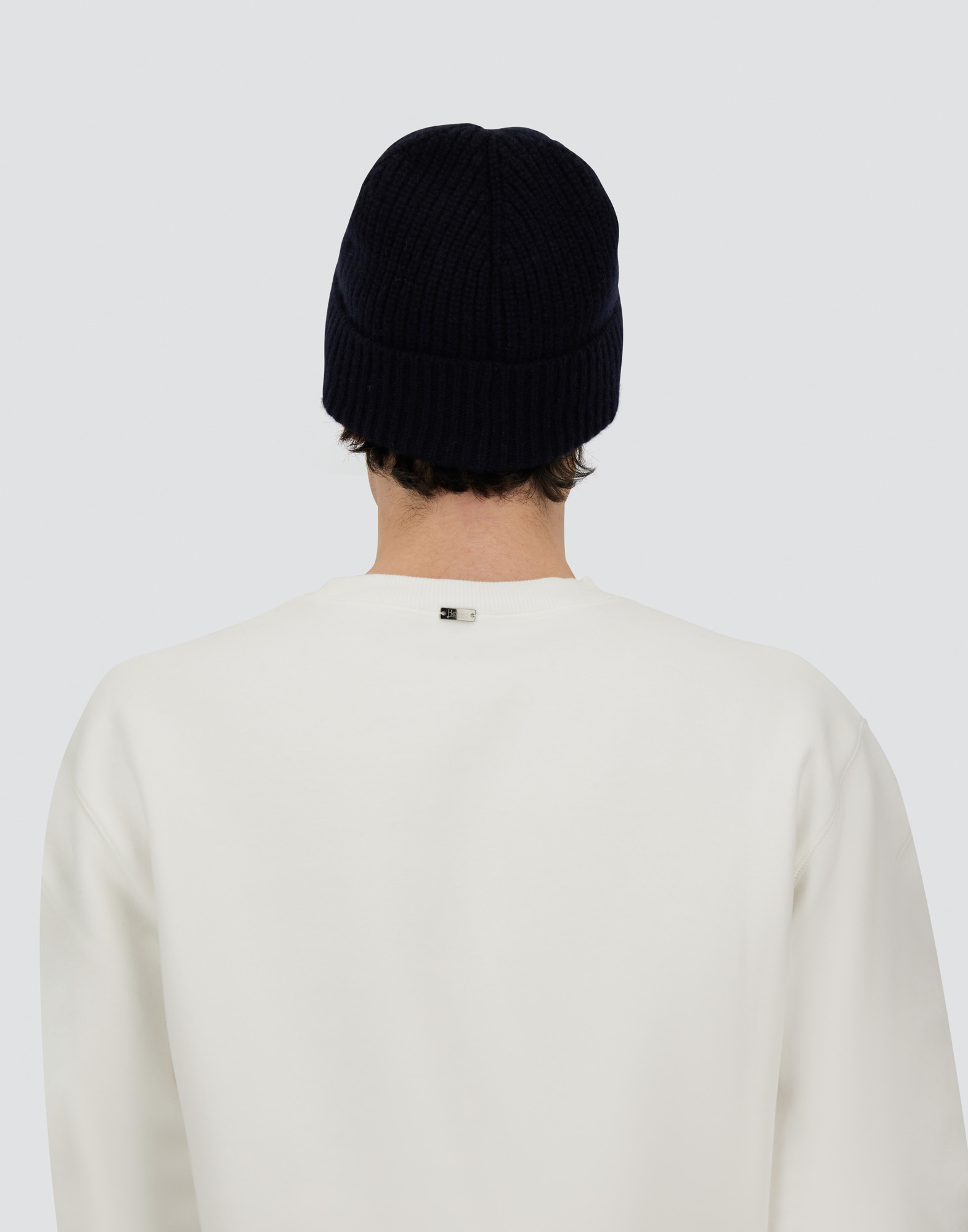 Herno Beanie In Pure Cashmere In Black