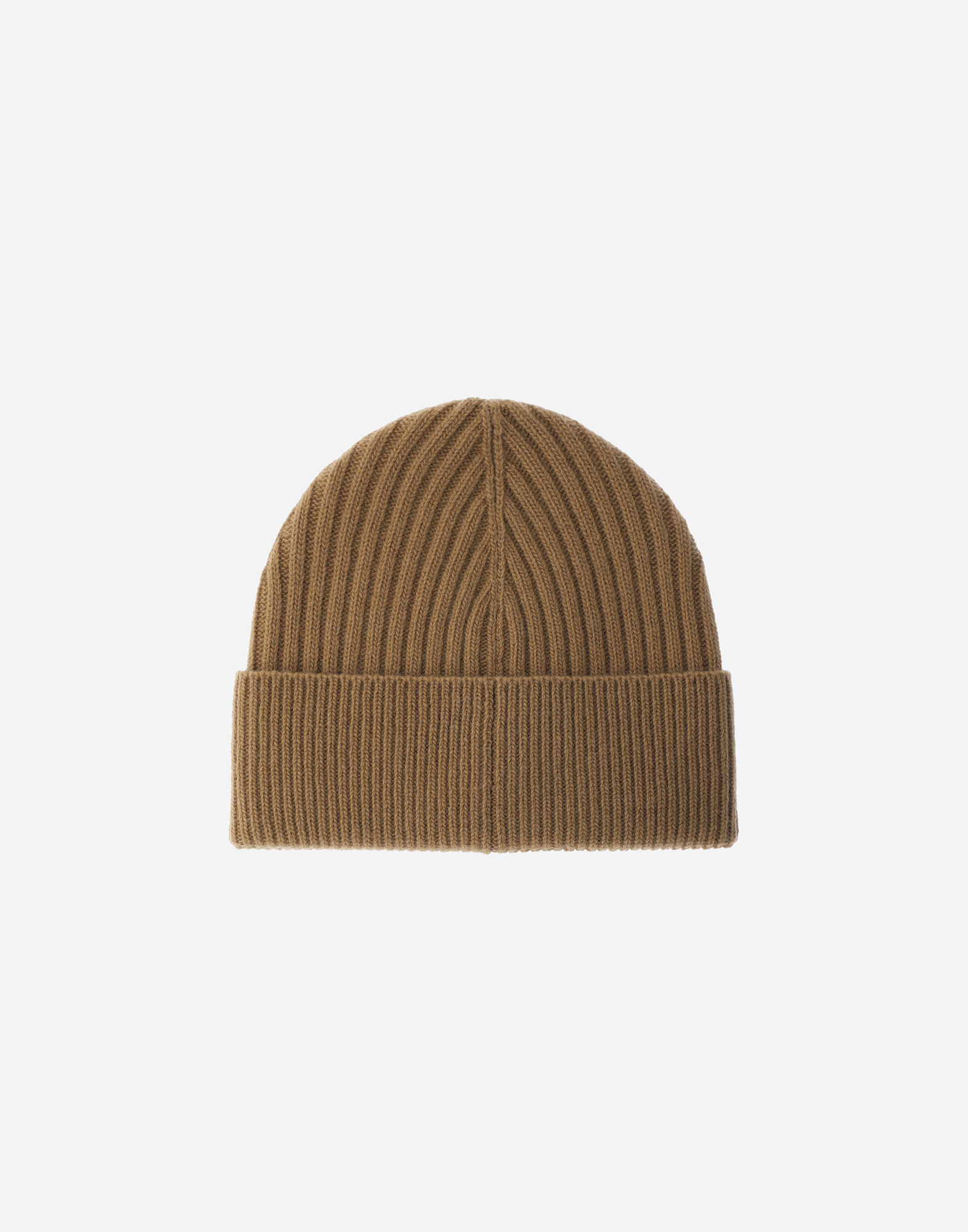 Herno Beanie In Double Rib Wool In Gray