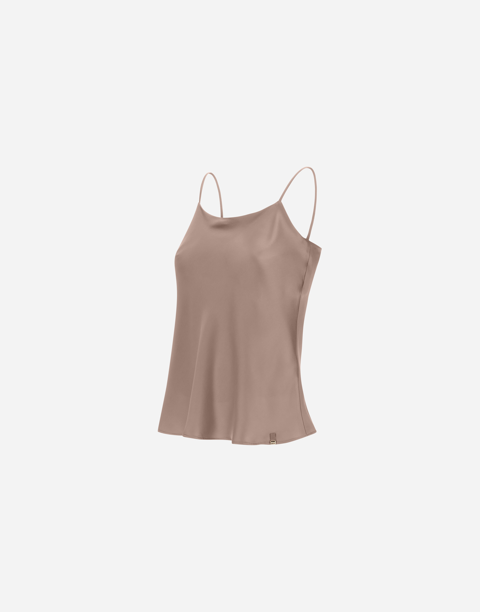 Herno Satin Top In Dove Grey