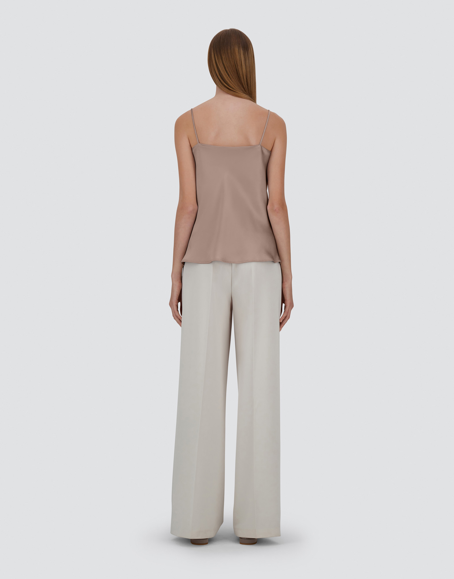 Herno Satin Top In Dove Grey