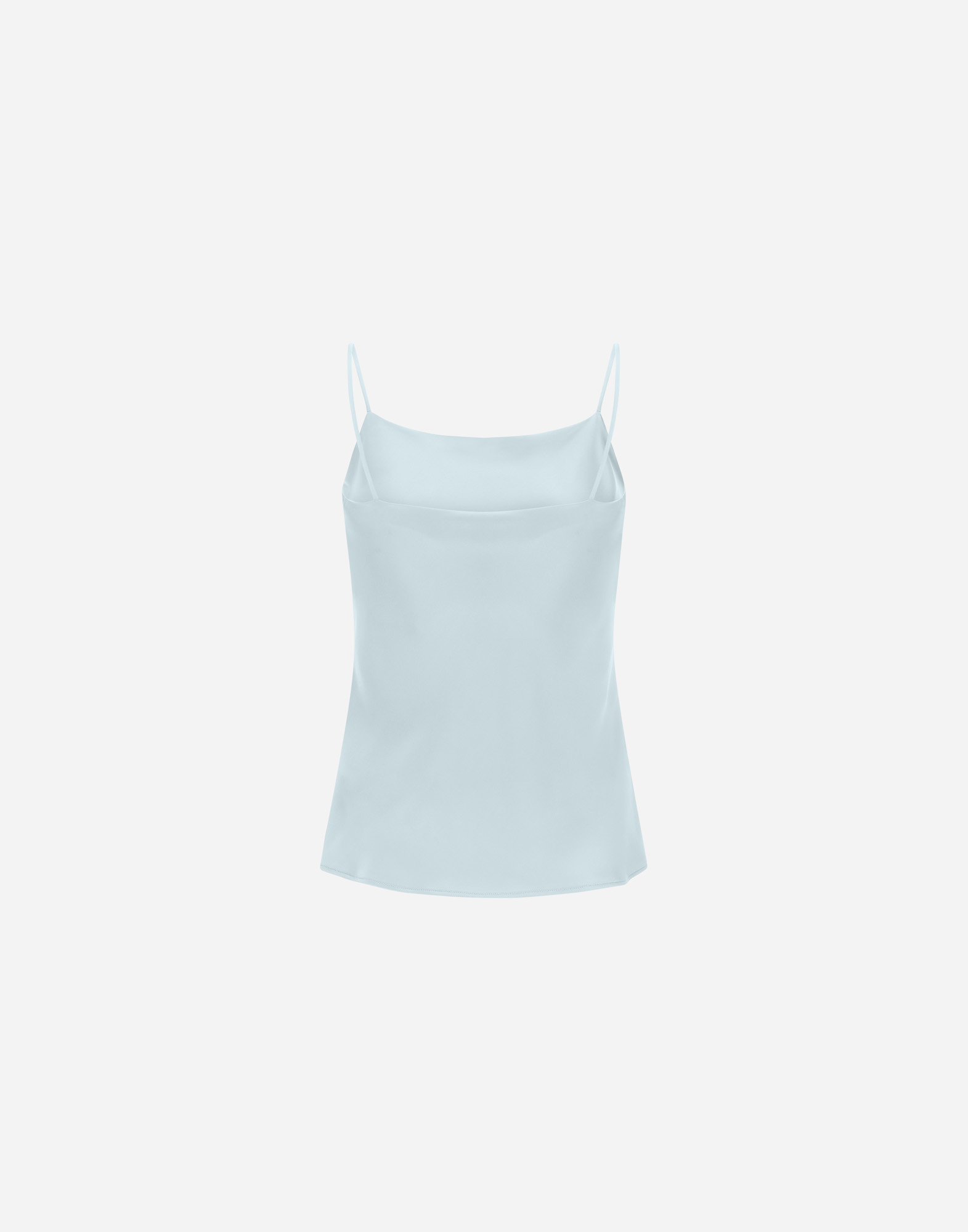 Herno Embossed Tank With Flared Hem In Light Blue