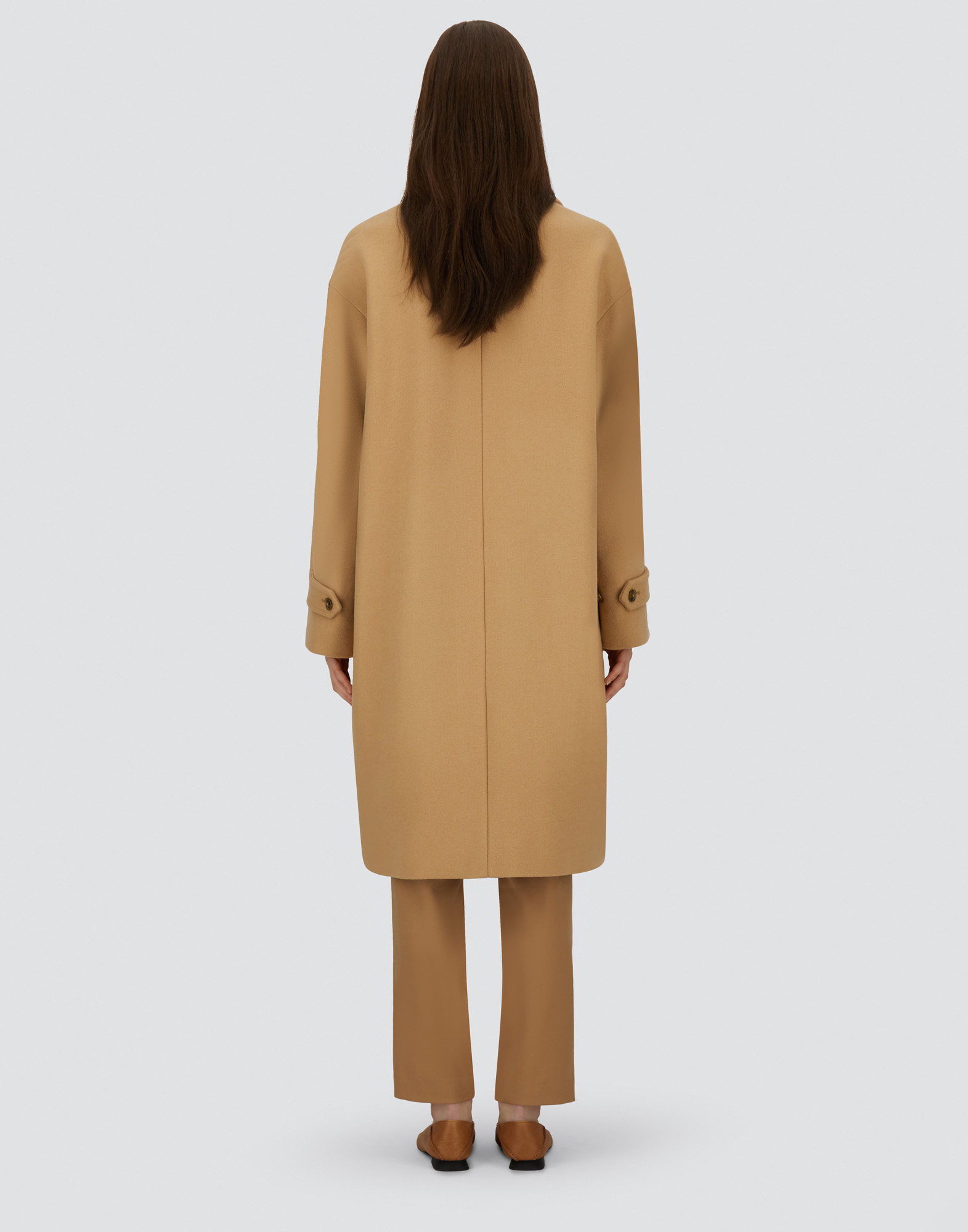 Herno Velour Wool Cloth And Nylon Ultralight Coat In Brown