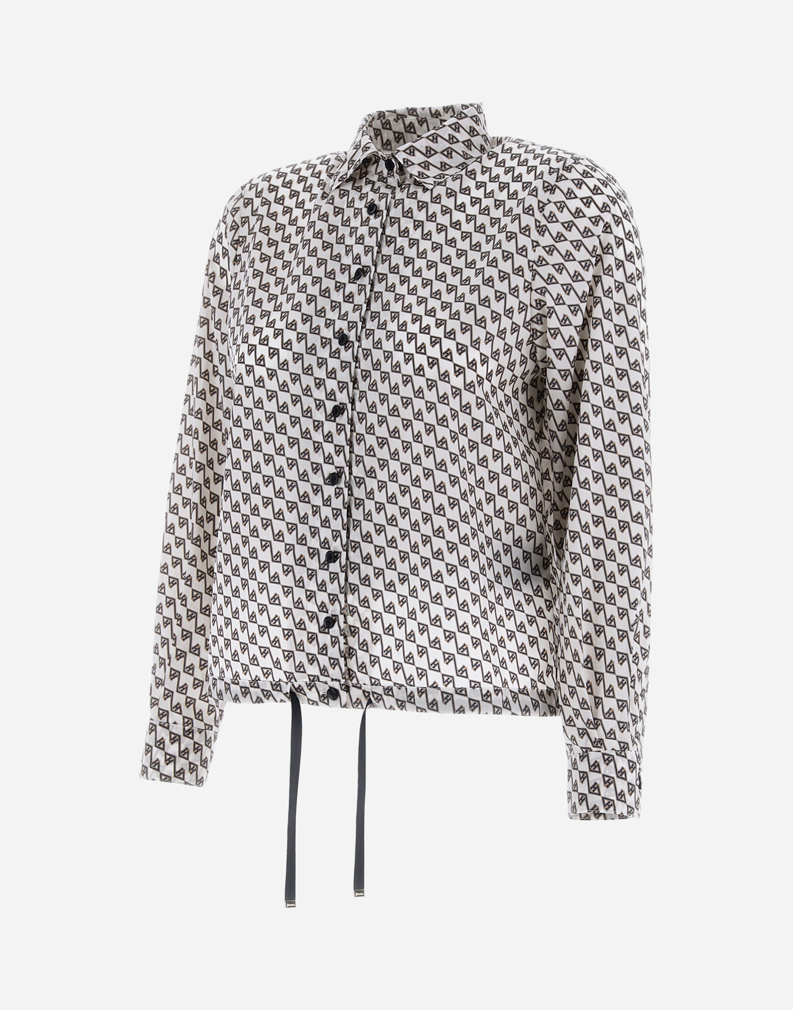 Herno Printex H Shirt In White/blue