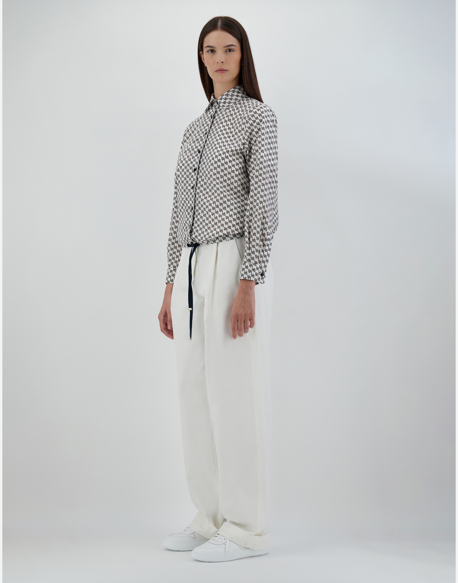 Herno Printex H Shirt In White/blue