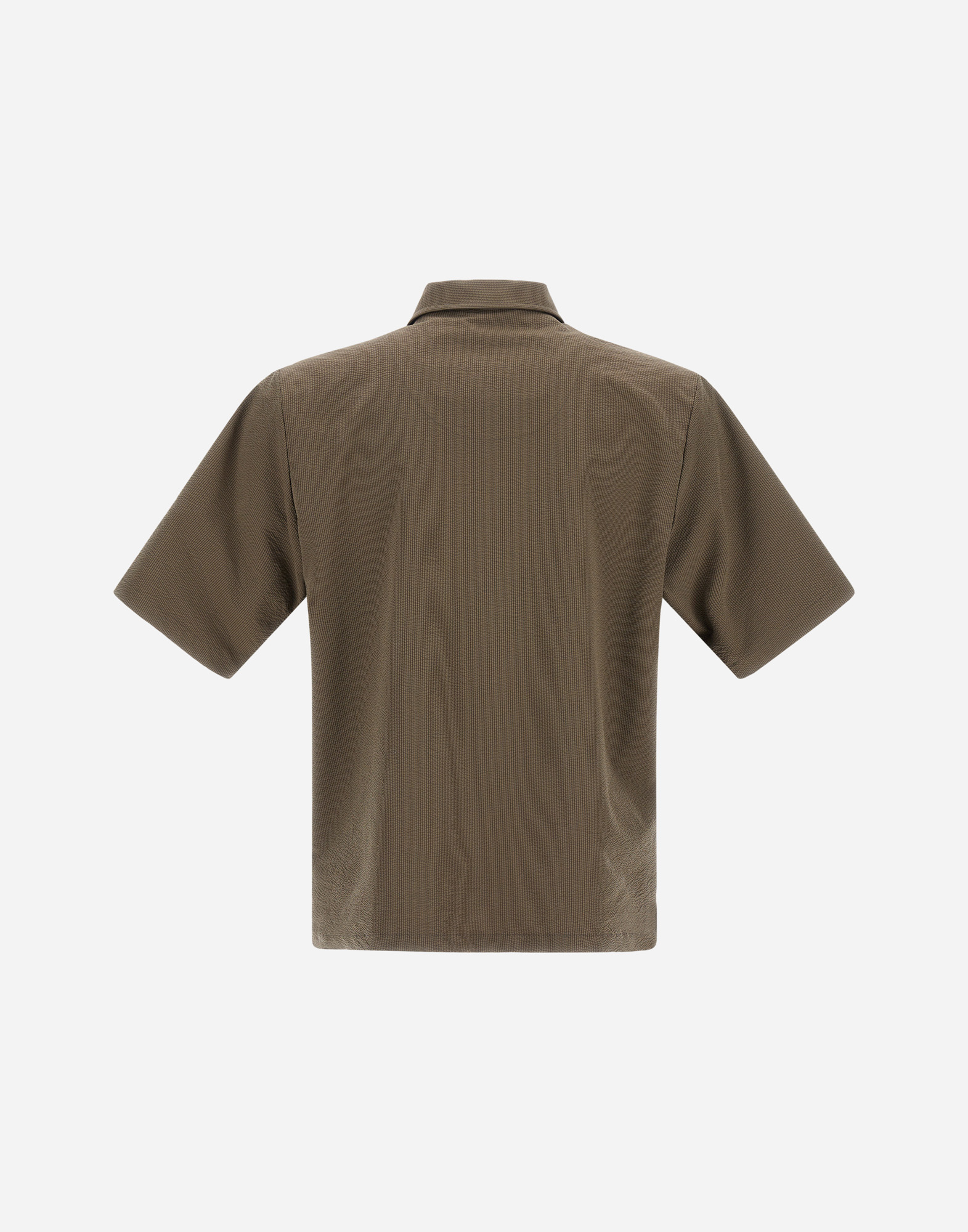 Shop Herno Seer-crease Shirt In Military Green