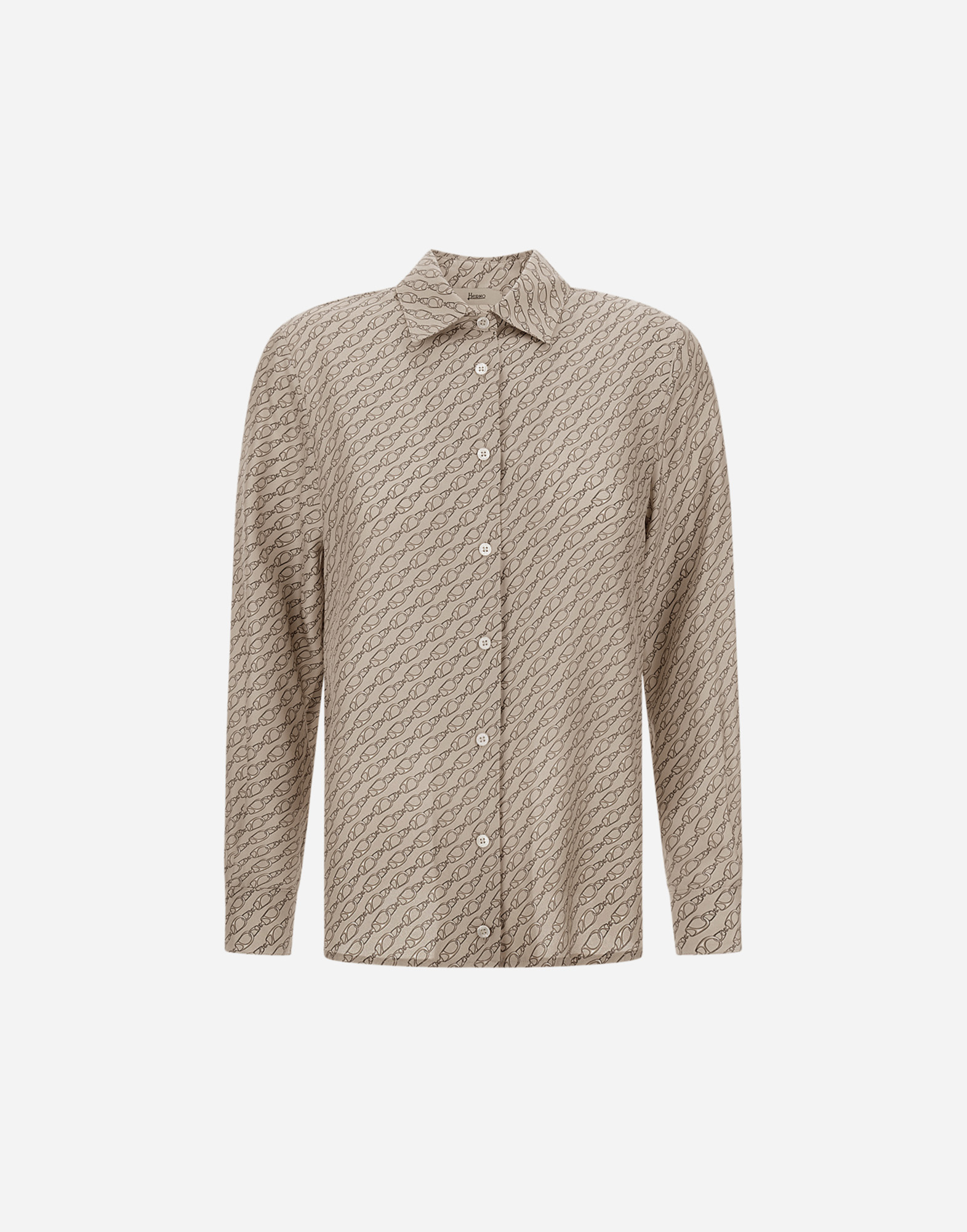 HERNO SHIRT IN ICONIC PRINT SILK 