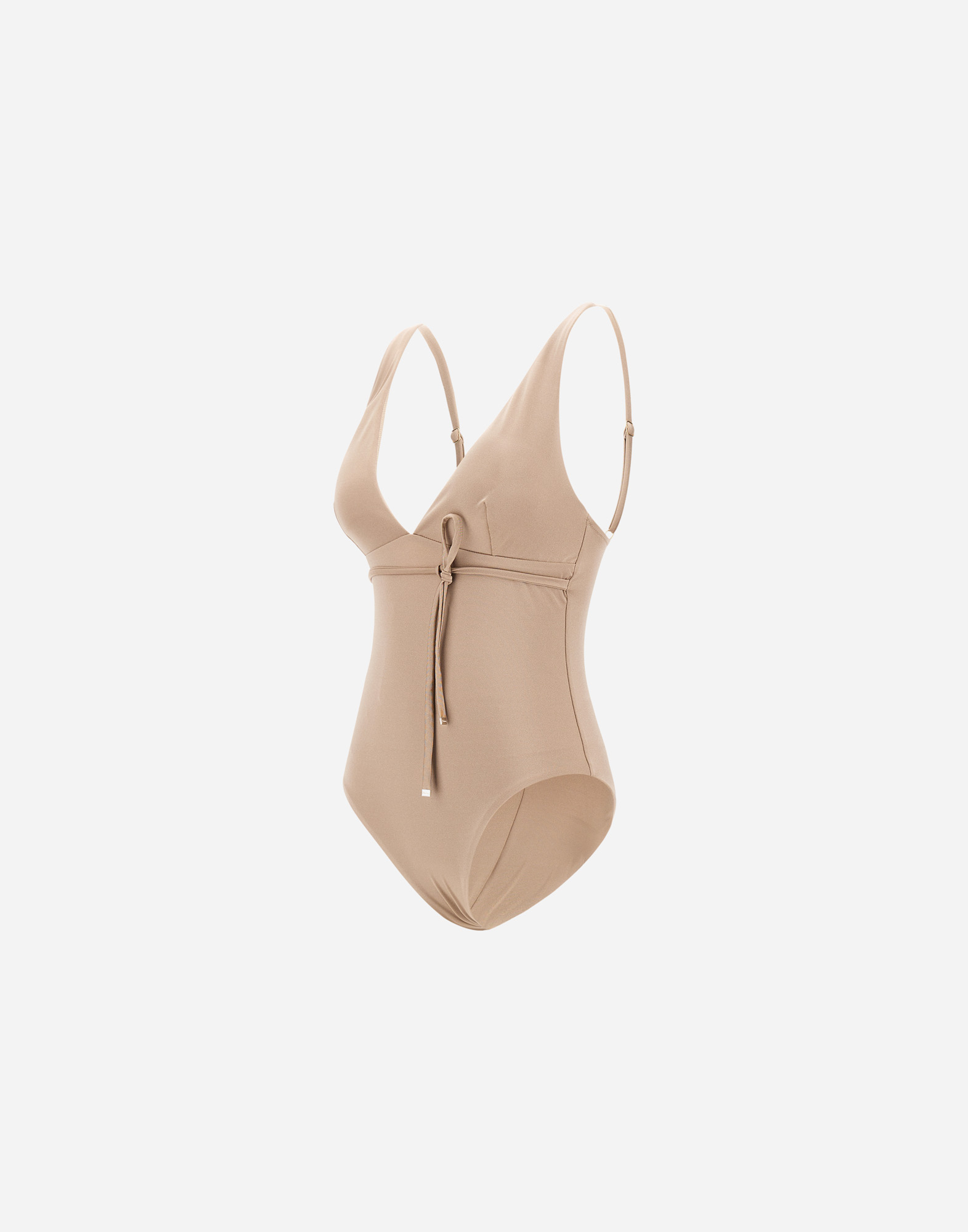 Herno One-piece Swimsuit In Shiny Pool In Chantilly