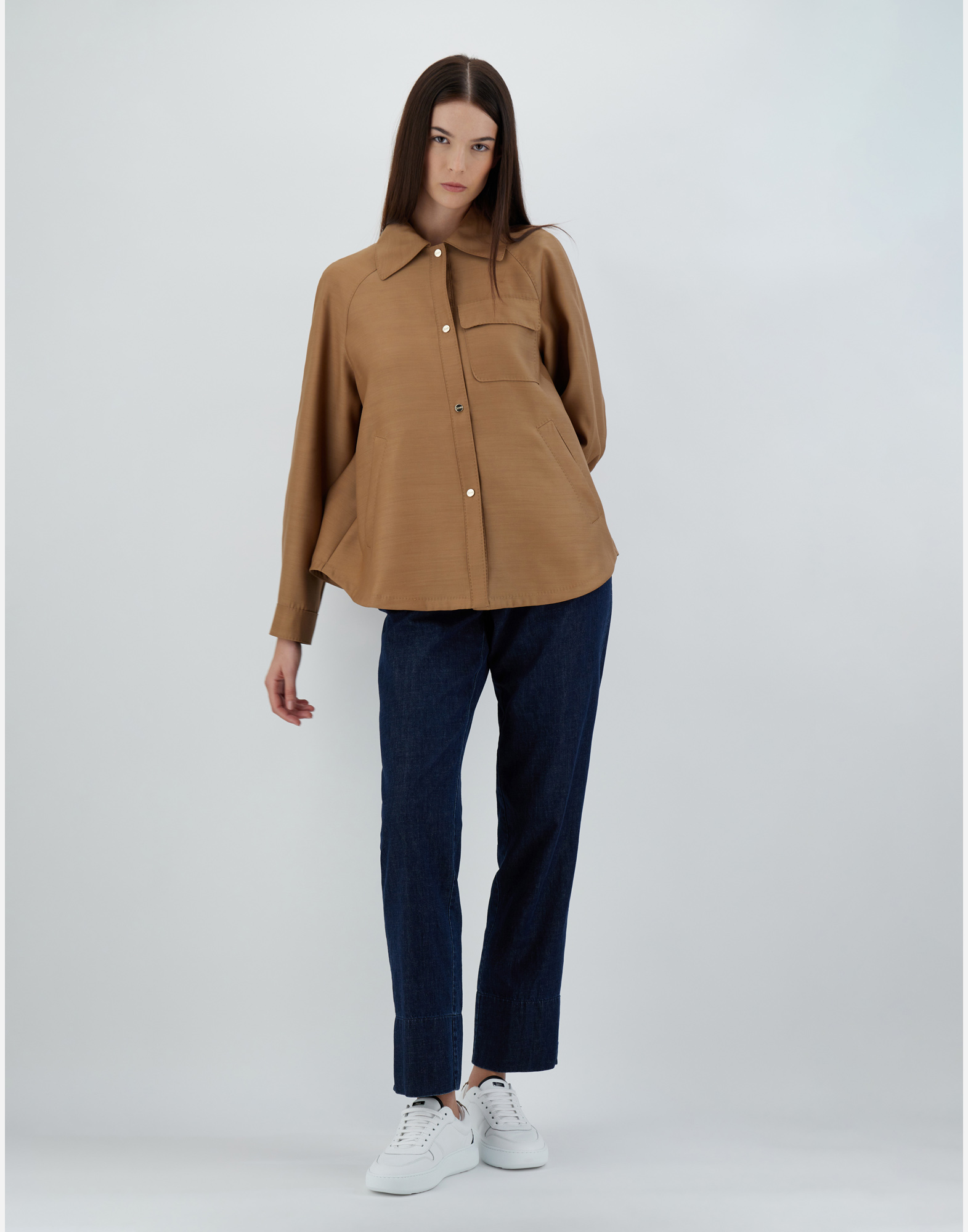 Herno Experience Silk Jacket In Sand