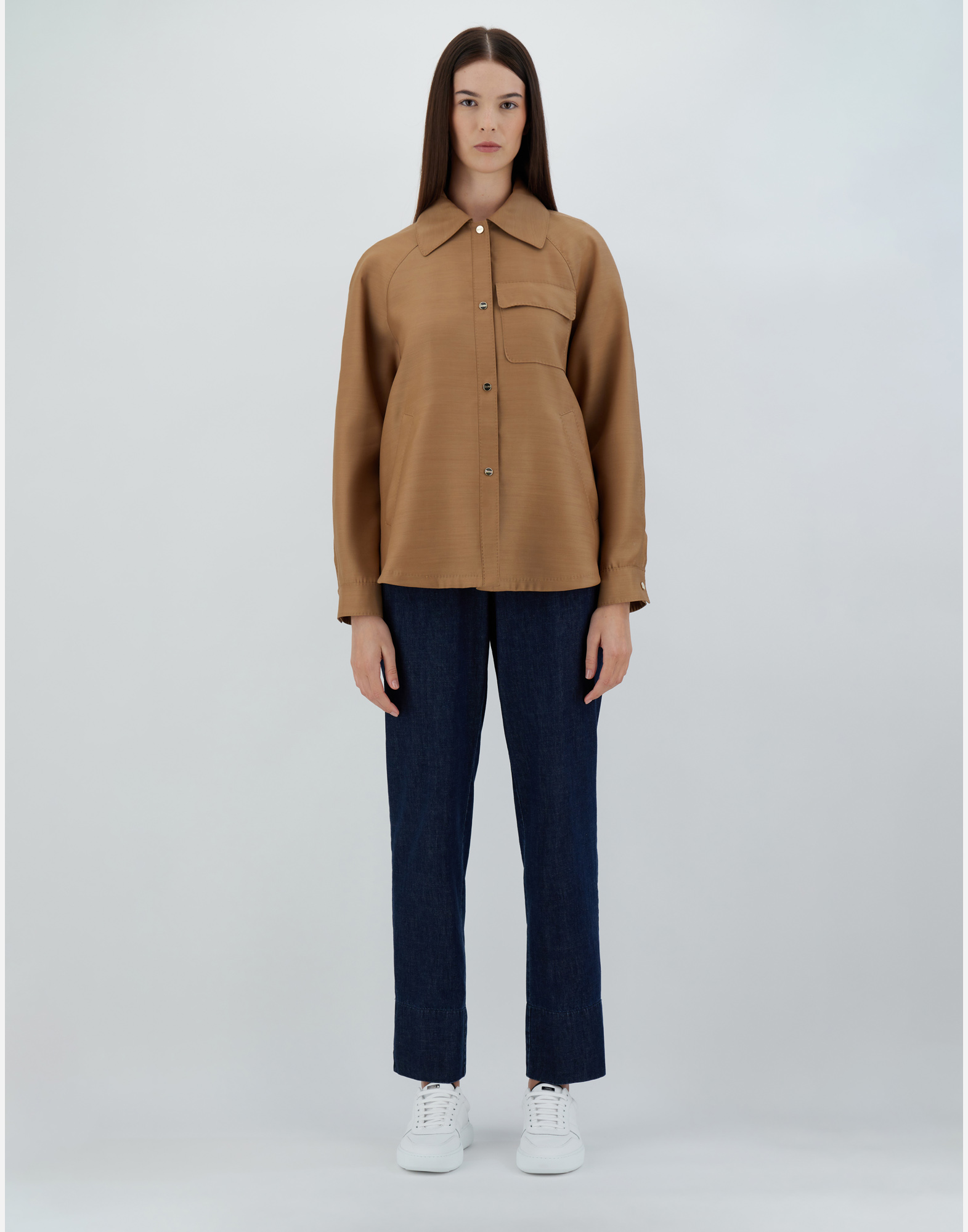 Herno Experience Silk Jacket In Sand