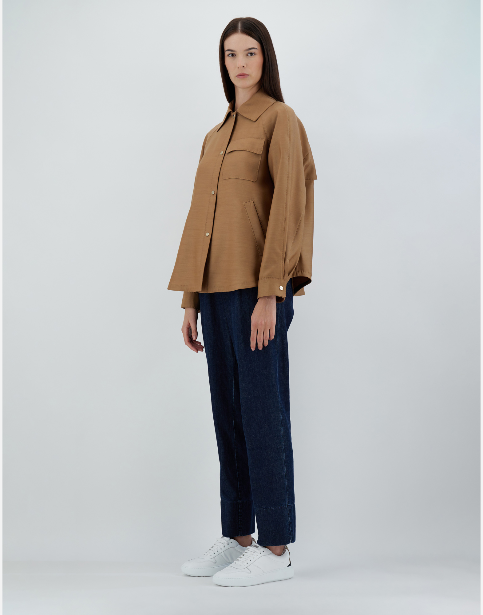 Herno Experience Silk Jacket In Sand