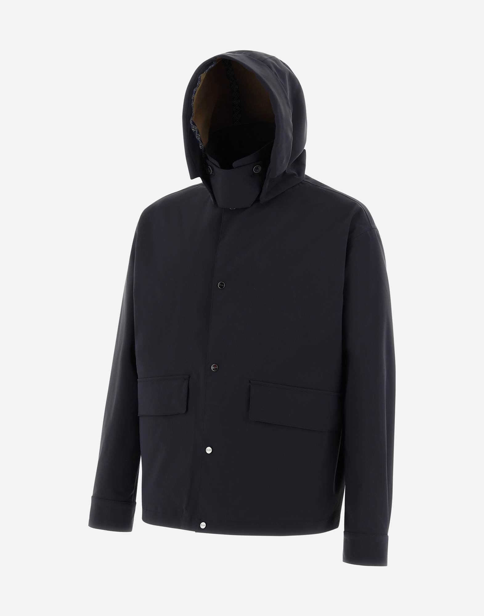 Herno Drizzle Bomber Jacket In Blue
