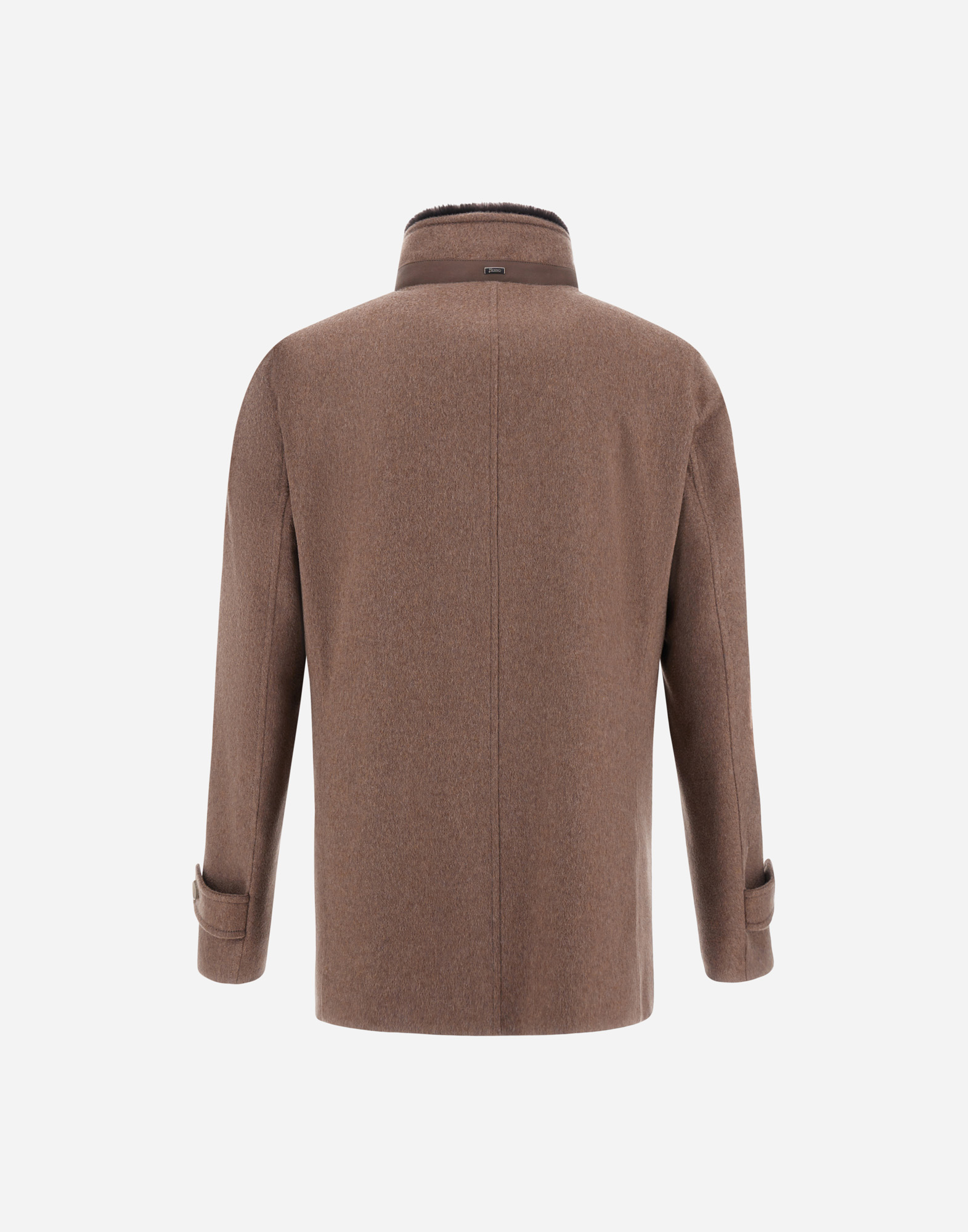 Herno Carcoat In Pureâ Cashmere In Brown