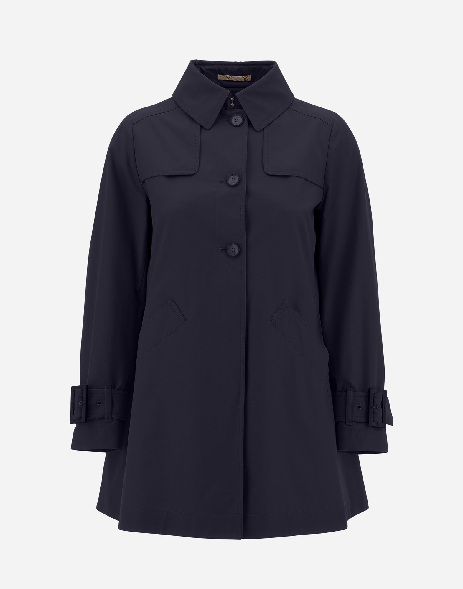 Shop Herno Delon ＆ Monogram トレンチ コート In Navy Blue