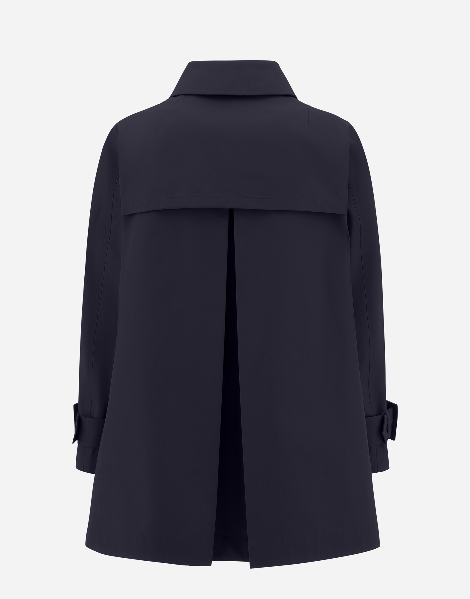 Herno Delon And Monogram Trench Coat In Navy Blue