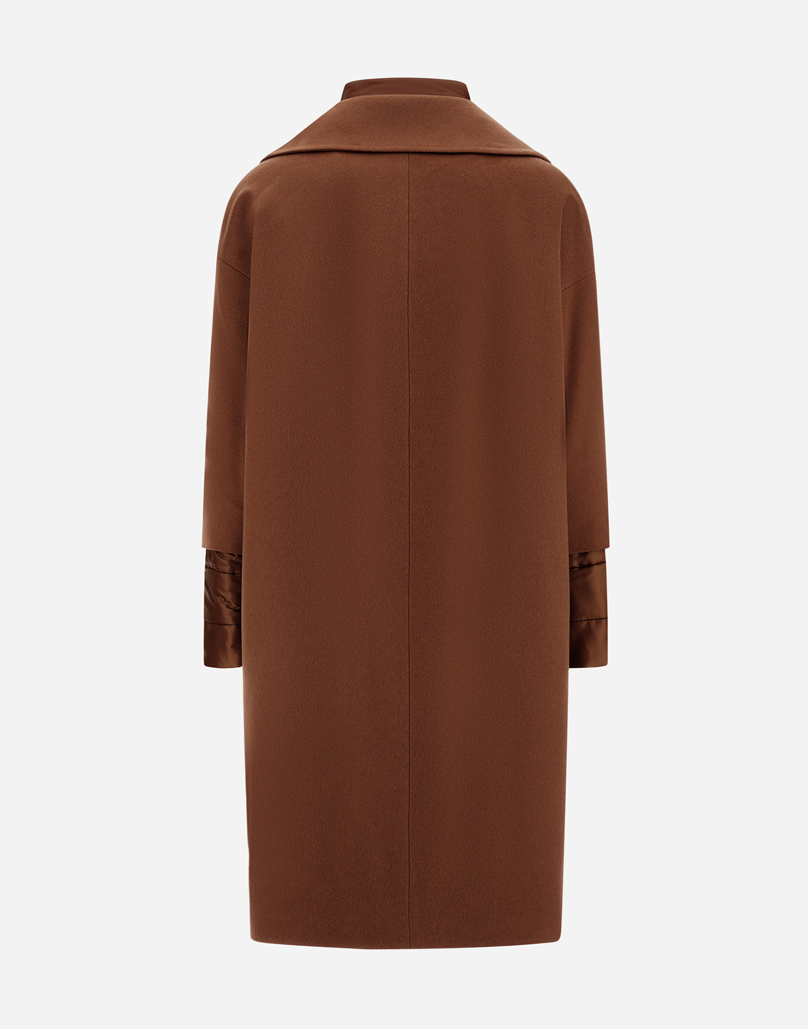 Herno Pure Cashmere And Nylon Ultralight Coat In Brown