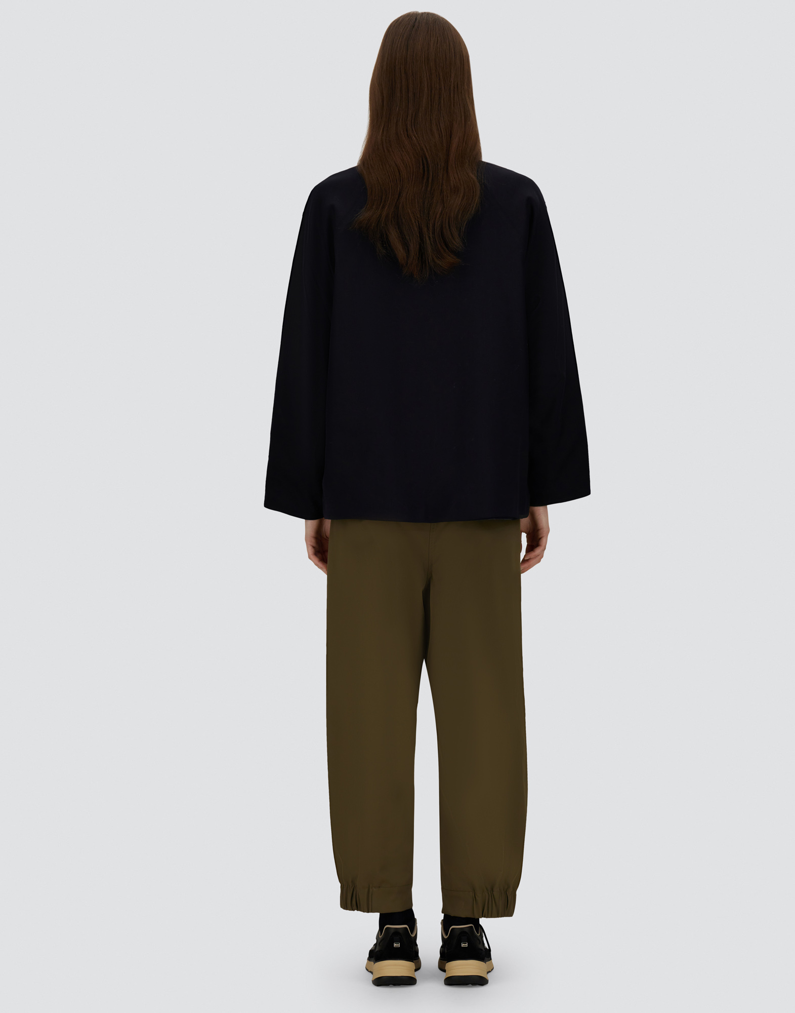 Herno Jacket In Fluid Wool And Nylon Ultralight In Blue