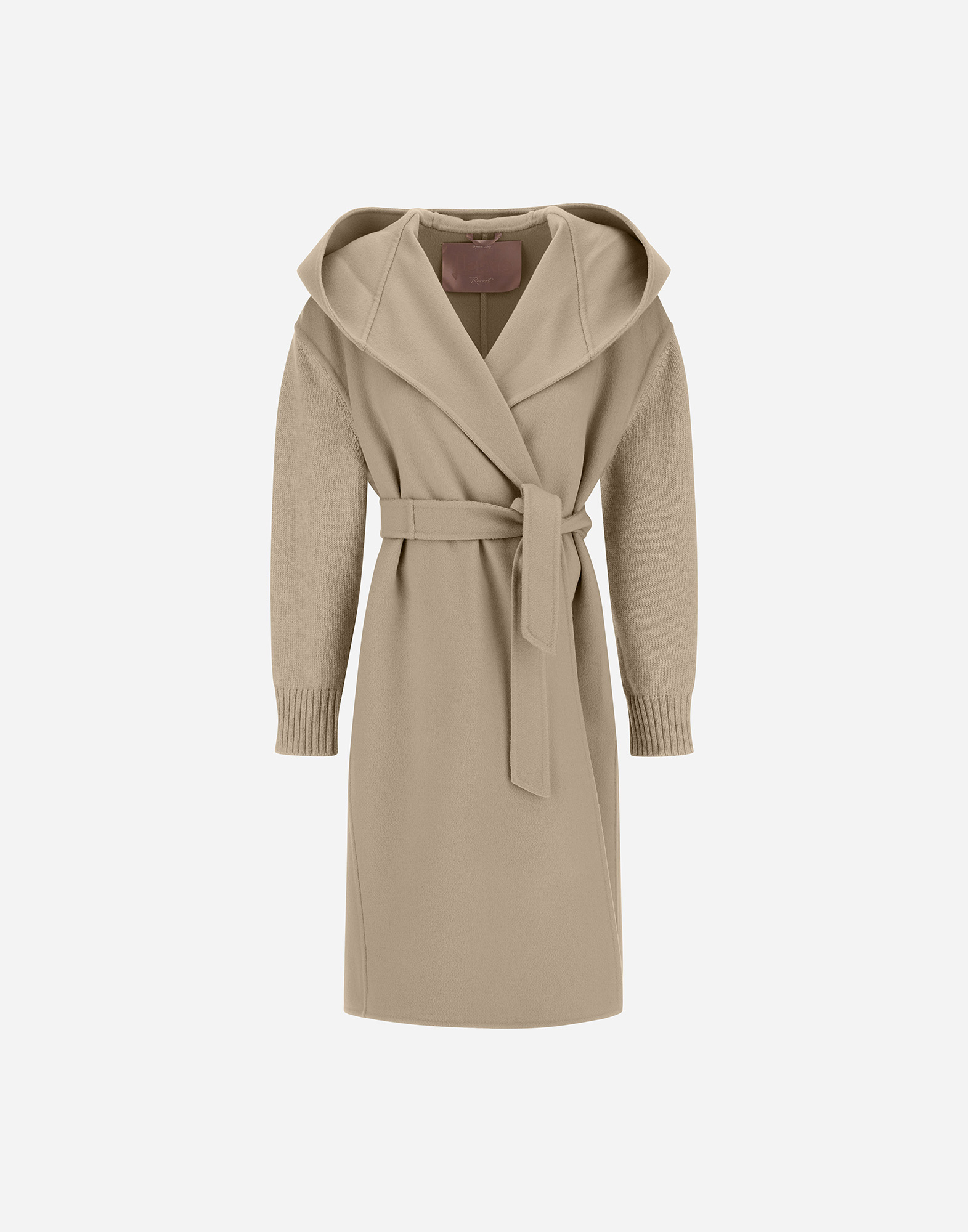 Herno Resort Coat In Double Faced Pure Wool In Brown