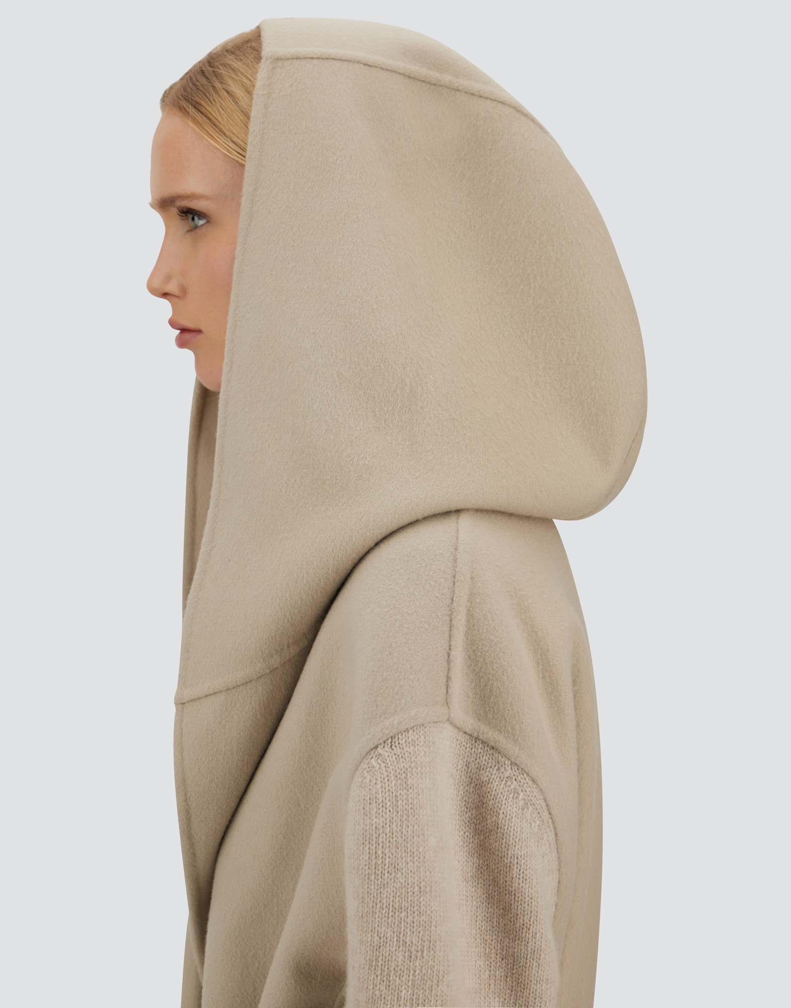 Herno Resort Coat In Double Faced Pure Wool In Brown