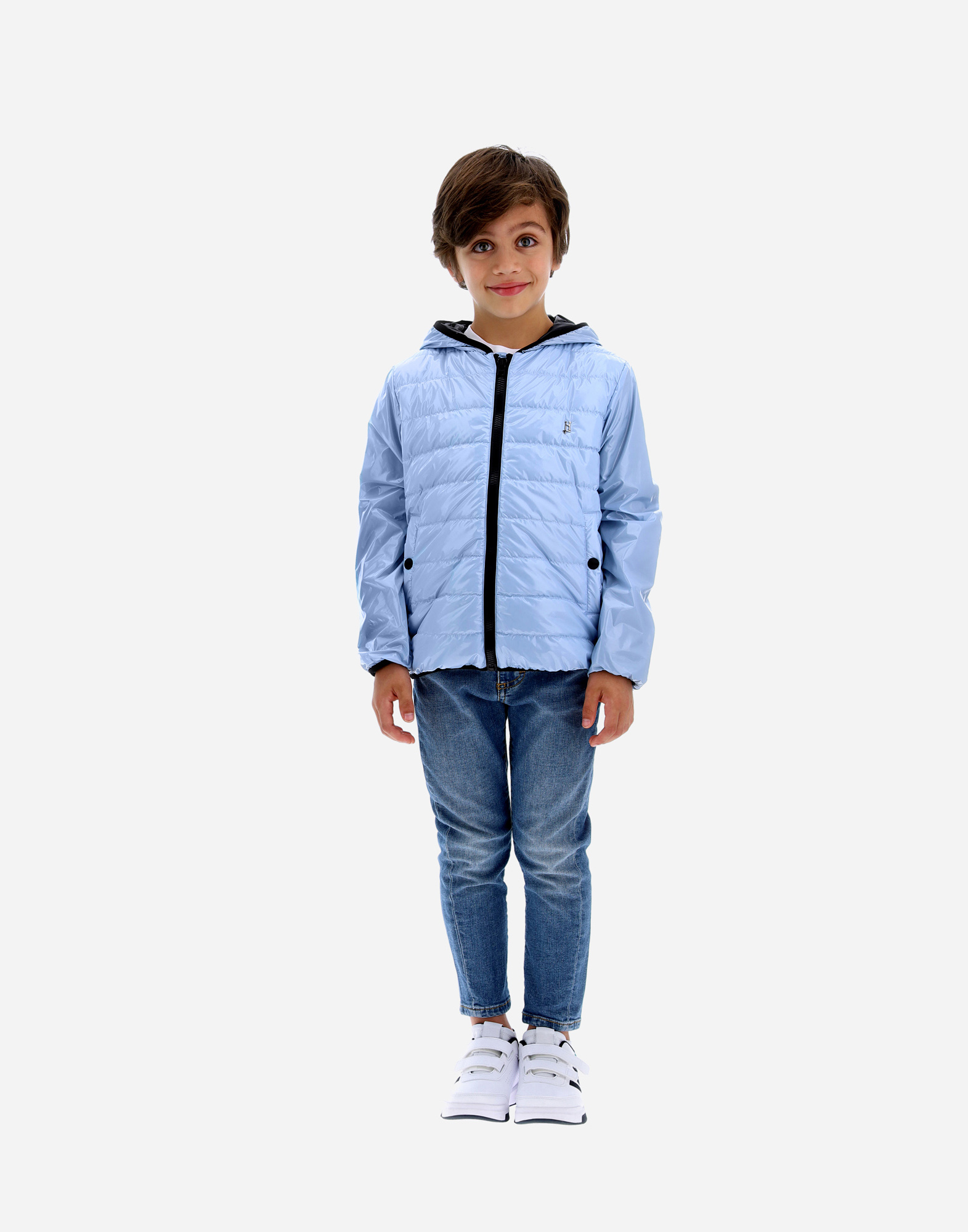 Herno Bomberjacke Aus Gloss In Light Blue