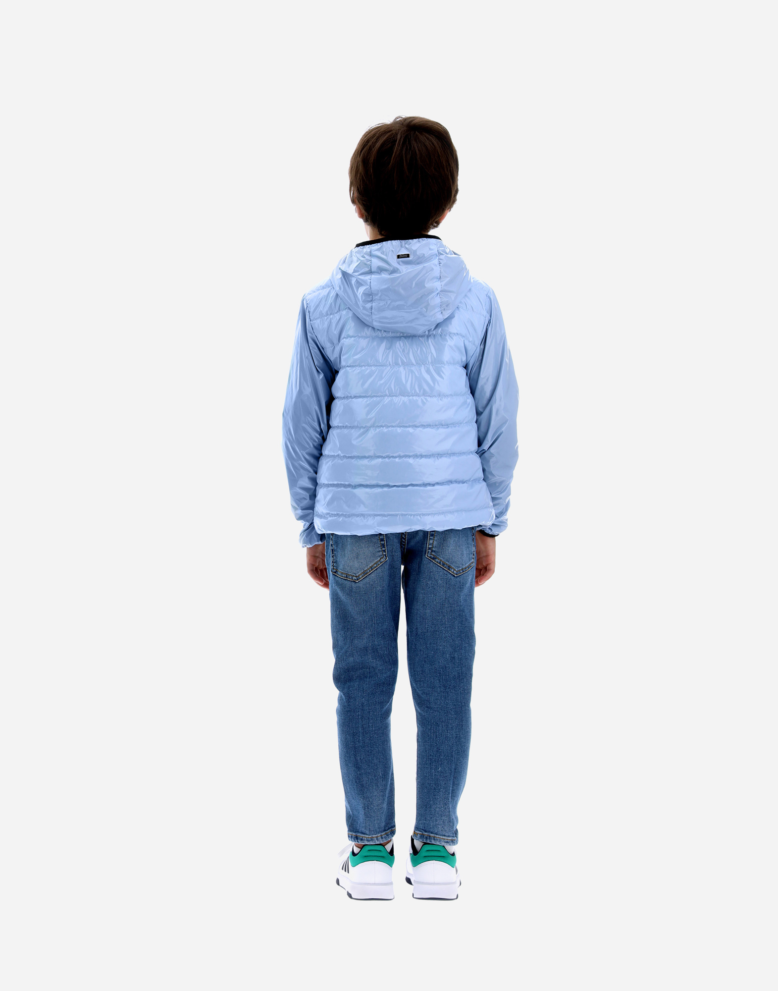 Herno Bomberjacke Aus Gloss In Light Blue