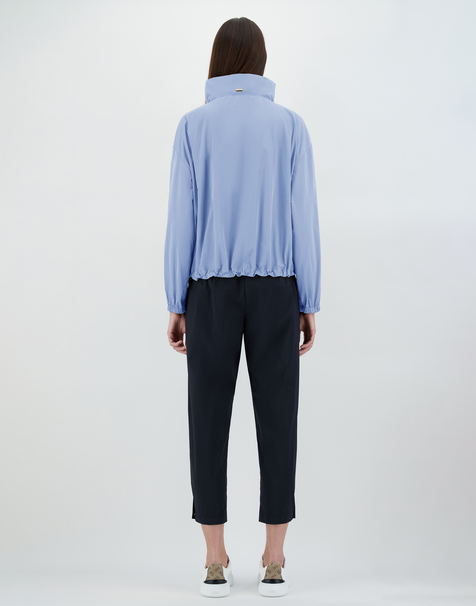Herno New Techno Taffeta' ボンバージャケット In Light Blue