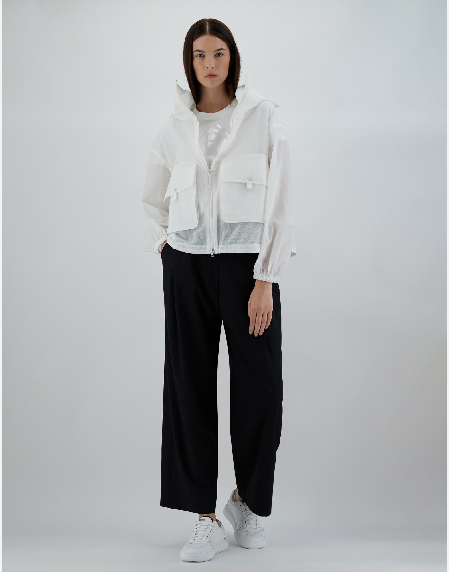 Herno 3d Ripstop Bomber Jacket In White