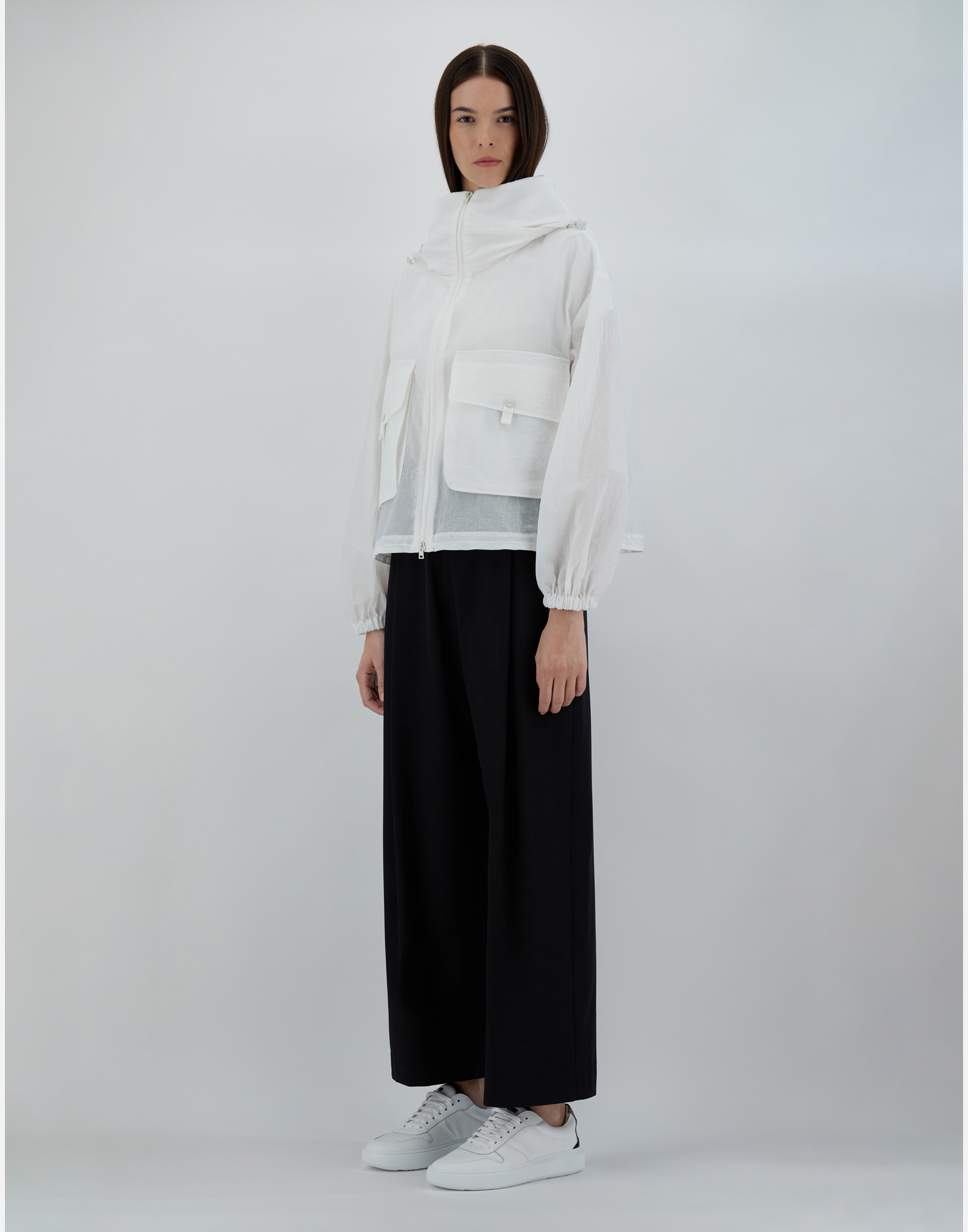 Herno 3d Ripstop Bomber Jacket In White