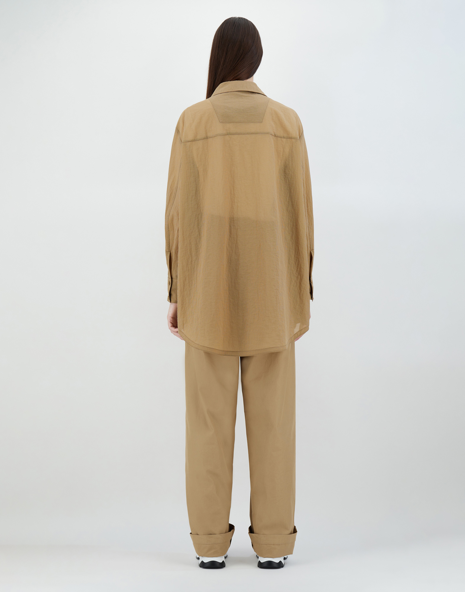 Herno 3d Ripstop Shirt In Sand