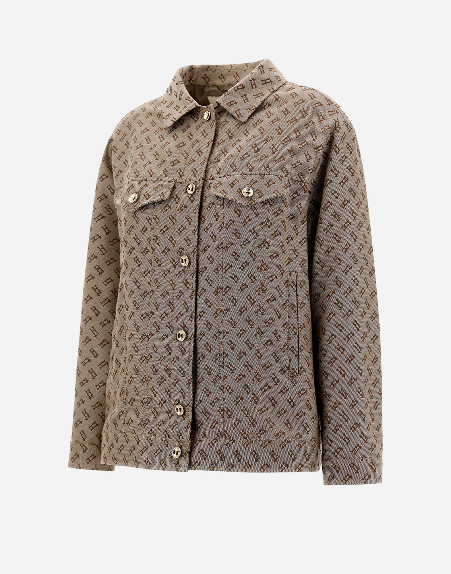 Herno Monogram Jacket In Camel