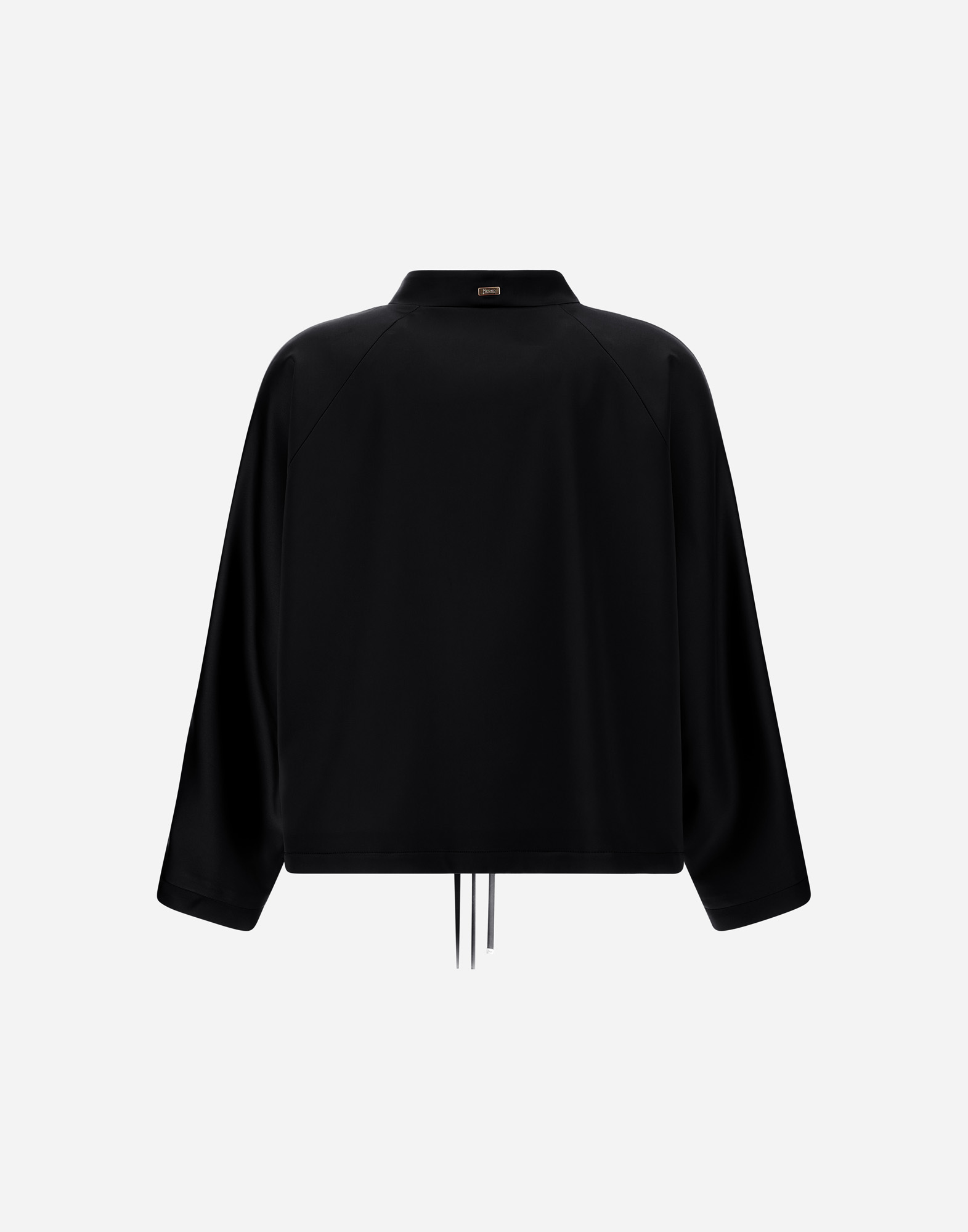 Herno Dense Satin Jacket In Black