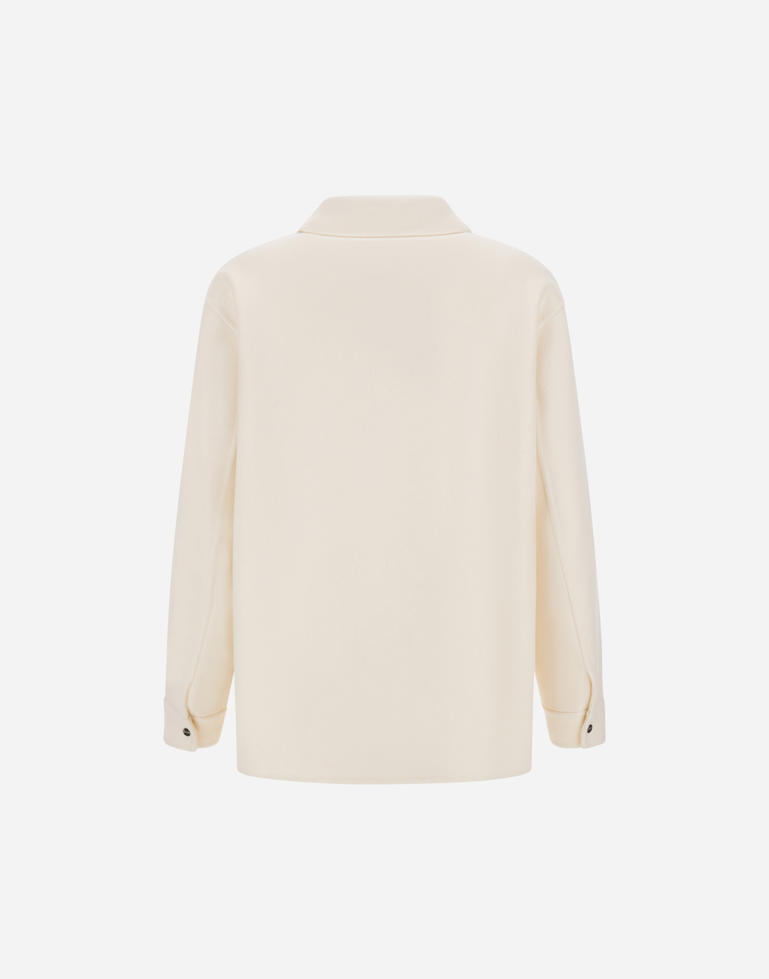 Herno Resort Shacket In Double Faced Pure Wool In Neutral