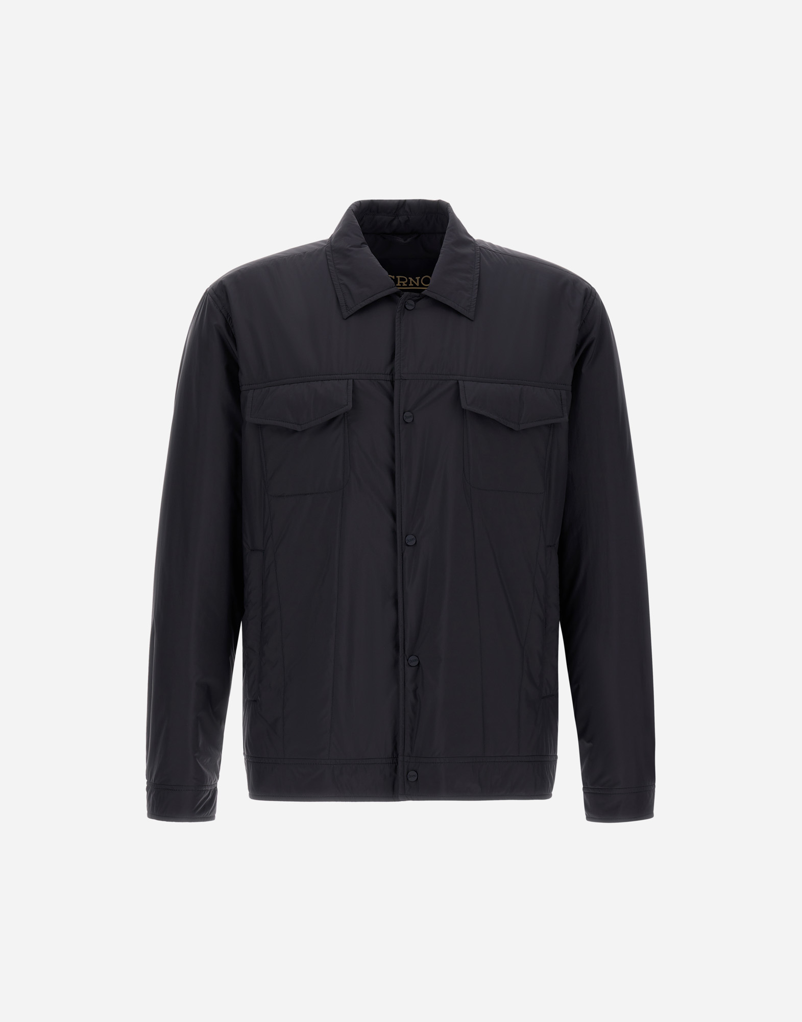 Herno Ecoage Shacket In Blu Navy