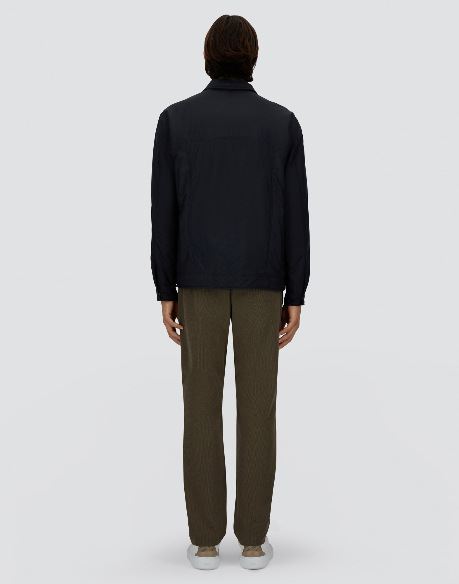 Herno Ecoage Shacket In Blu Navy