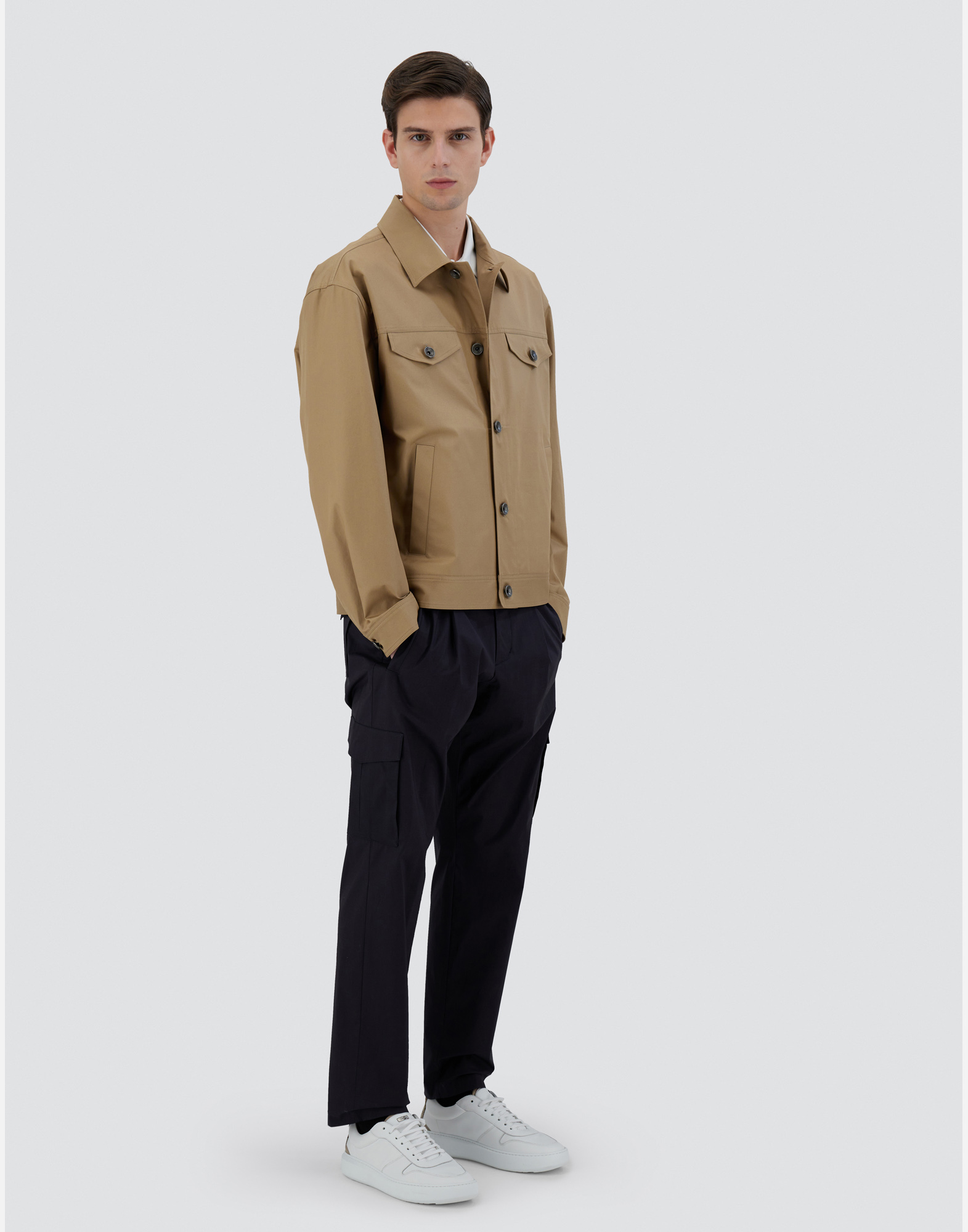 Herno Jacket In Tigri In Camel