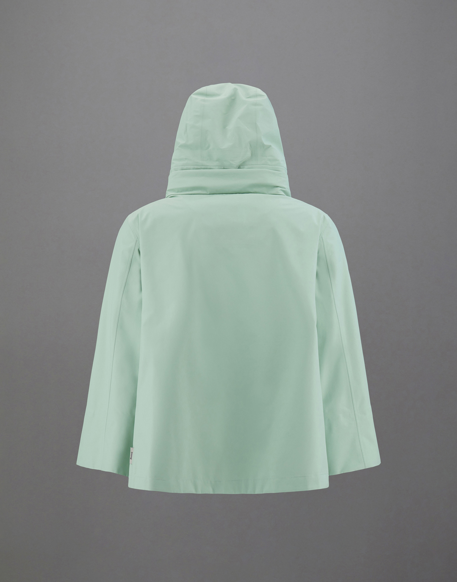 Herno Laminar Cape In Gore-tex Paclite In Seafoam Green