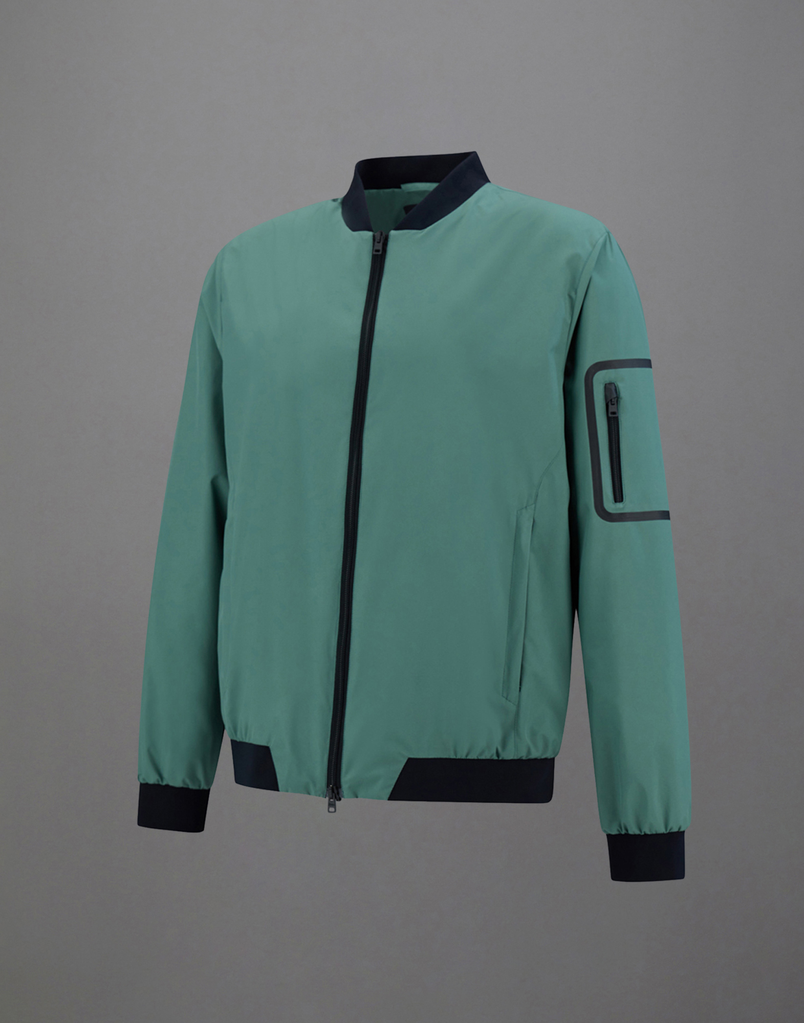 Herno Laminar Gore-tex Windstopper Bomber In Dark Forest