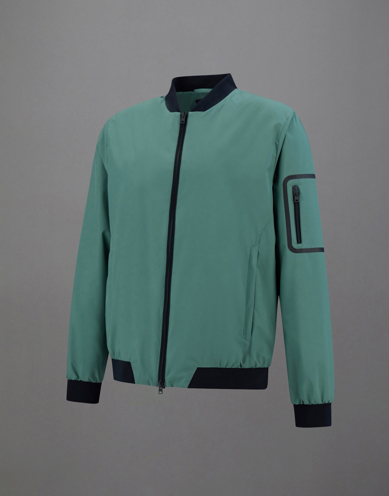 Herno Laminar Gore-tex Windstopper Bomber In Dark Forest