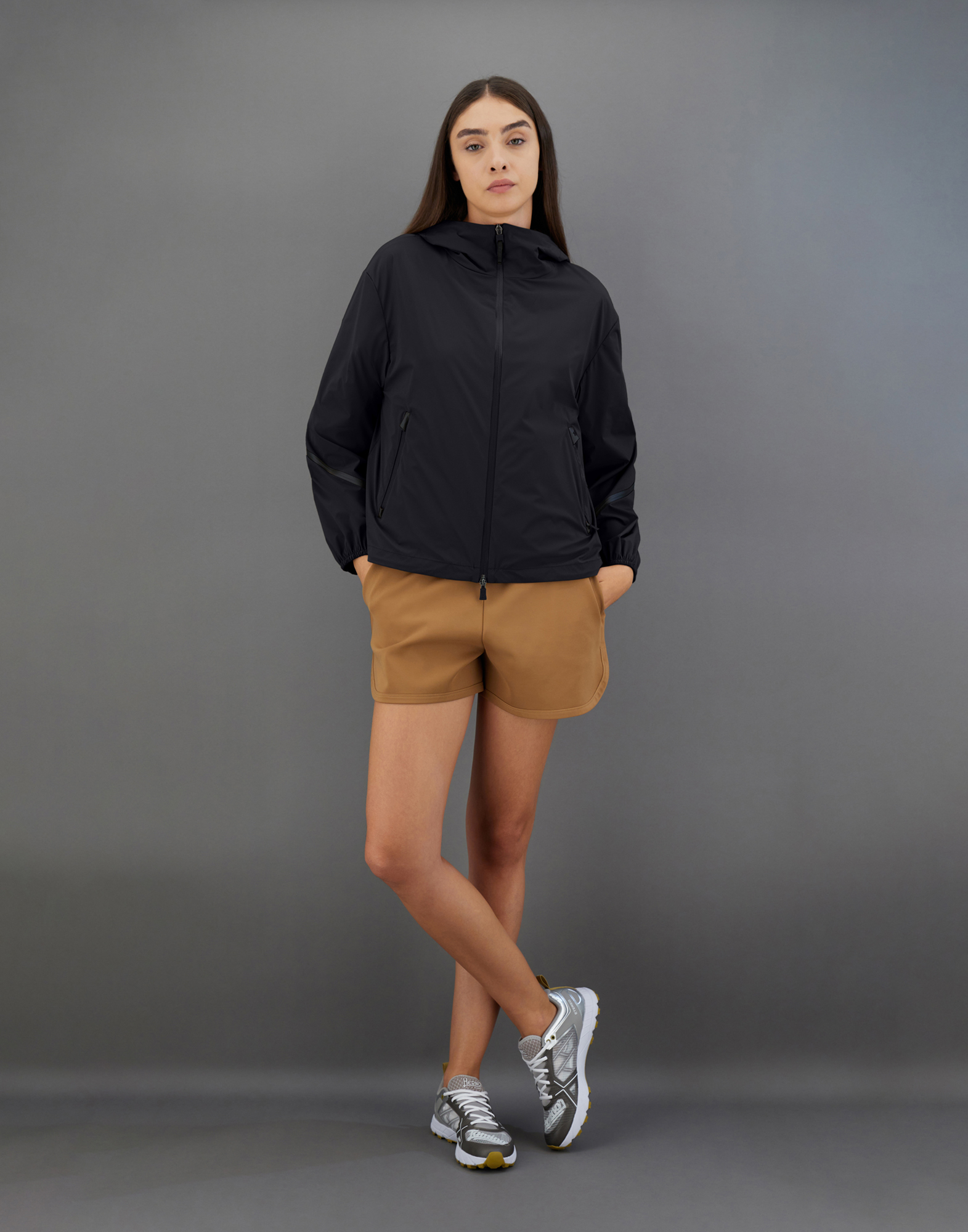Herno Laminar Jacket In Light Matt In Black