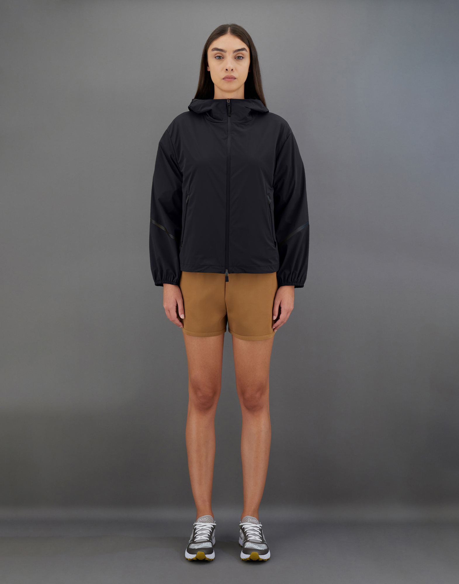 Herno Laminar Jacket In Light Matt In Black