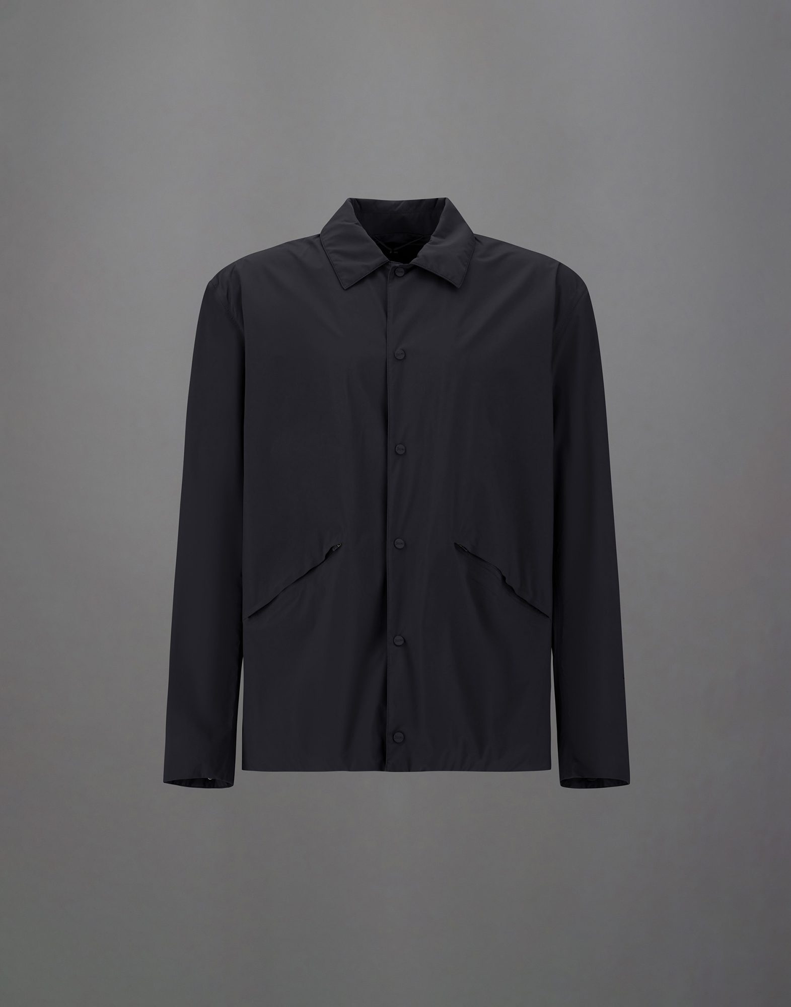 Herno Laminar Shacket In 2l Gore-tex In Black
