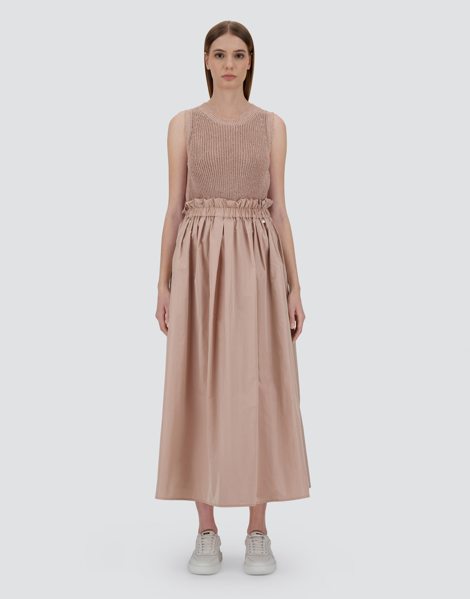 Herno Pink Water-repellent New Techno Taffeta Flare In Pink