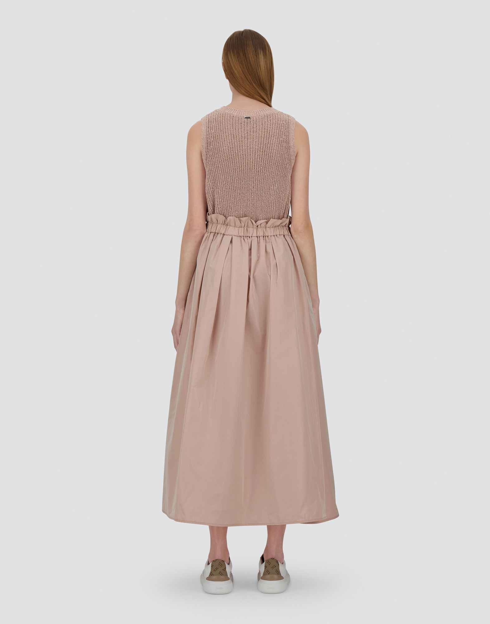 Herno Pink Water-repellent New Techno Taffeta Flare In Pink