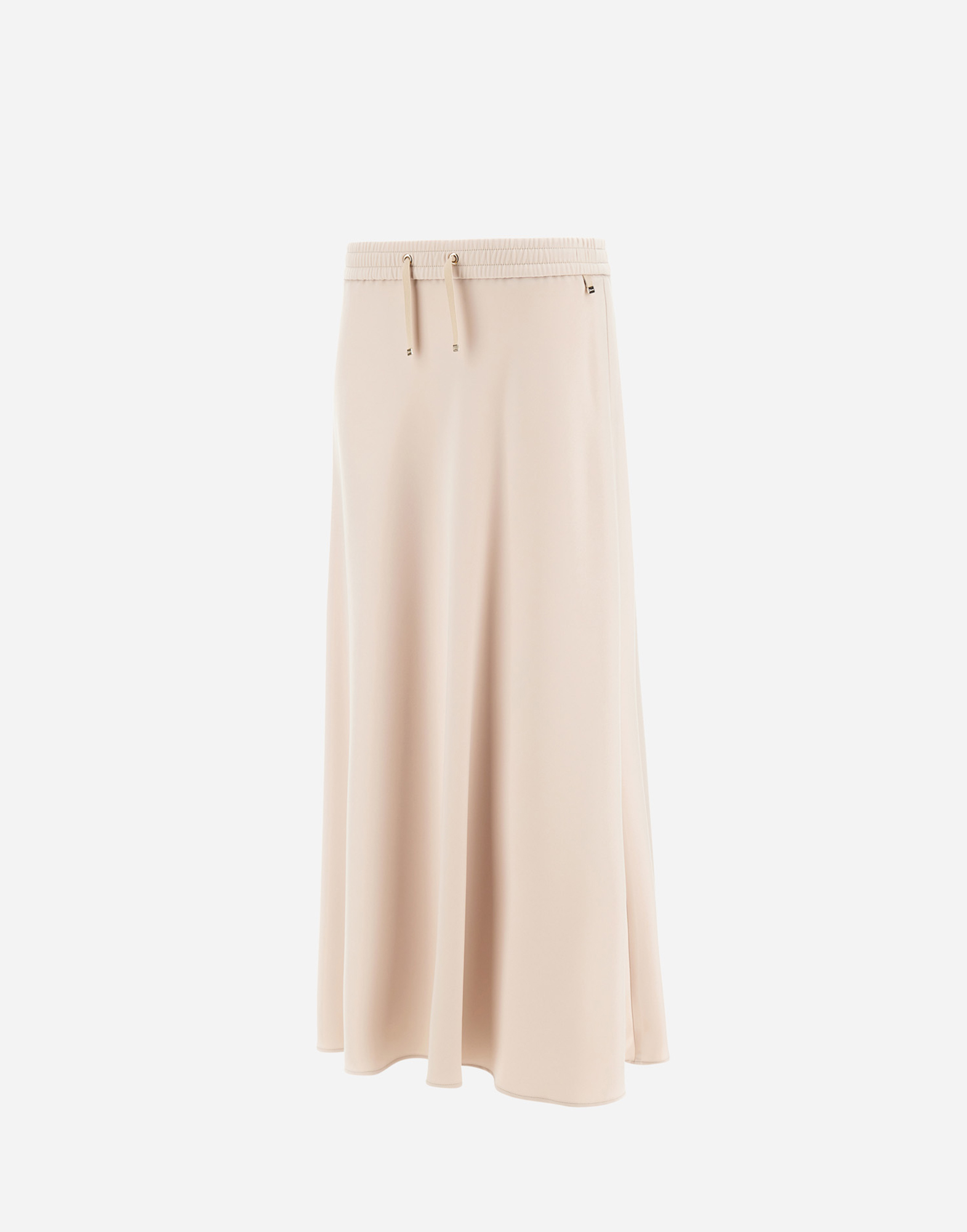 Herno Skirt In Matt Crepe Satin In Animal Print