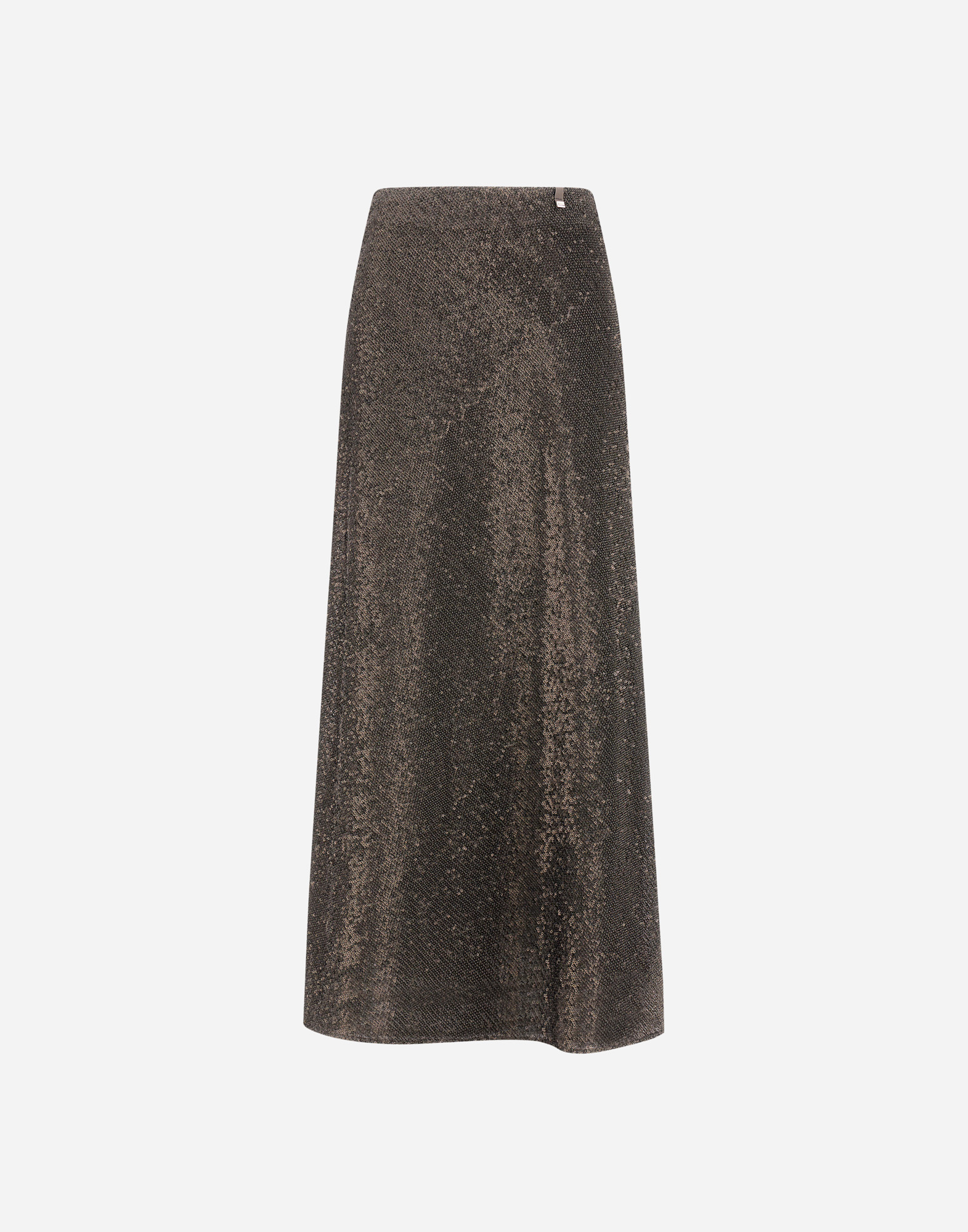 Herno Resort Skirt In Matt Sequins In Green