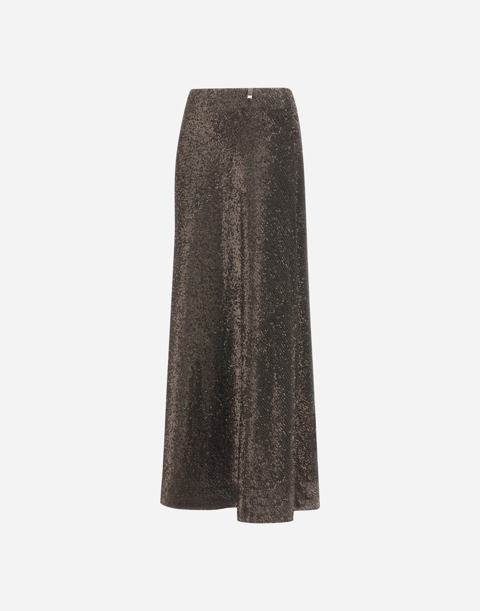 Herno Resort Skirt In Matt Sequins In Green