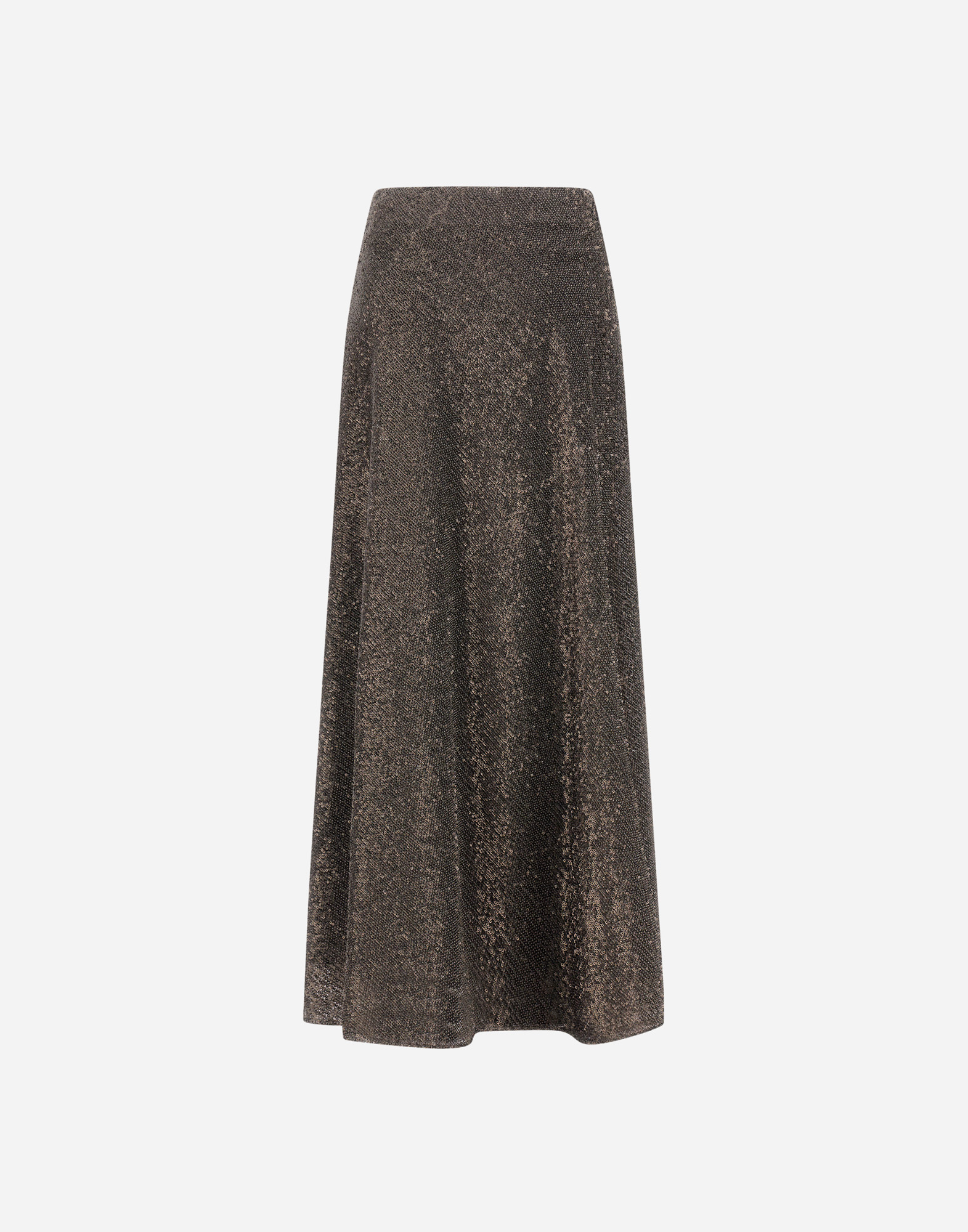 Herno Resort Skirt In Matt Sequins In Green