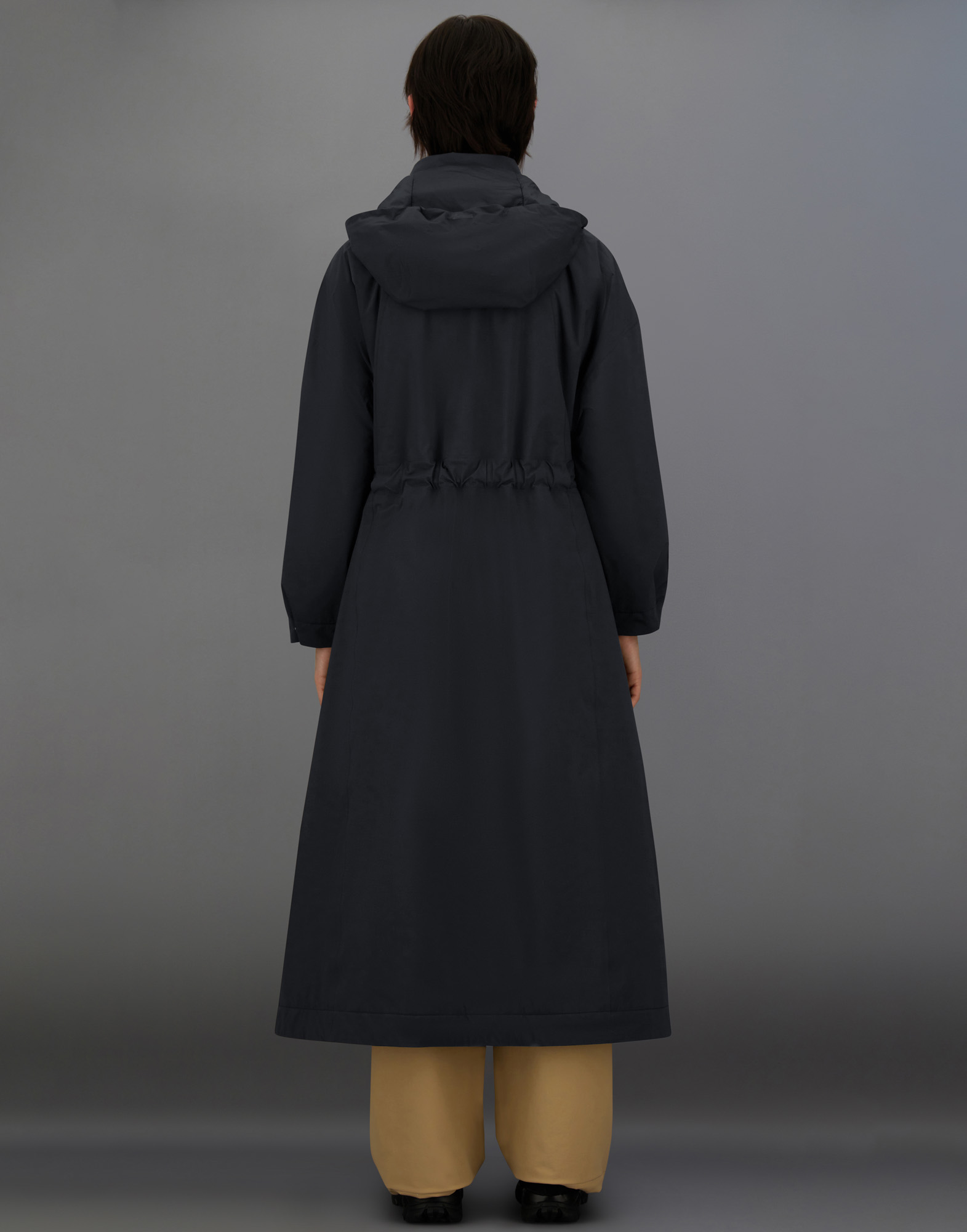 Herno Laminar 2l Goretex Trench Coat In Black