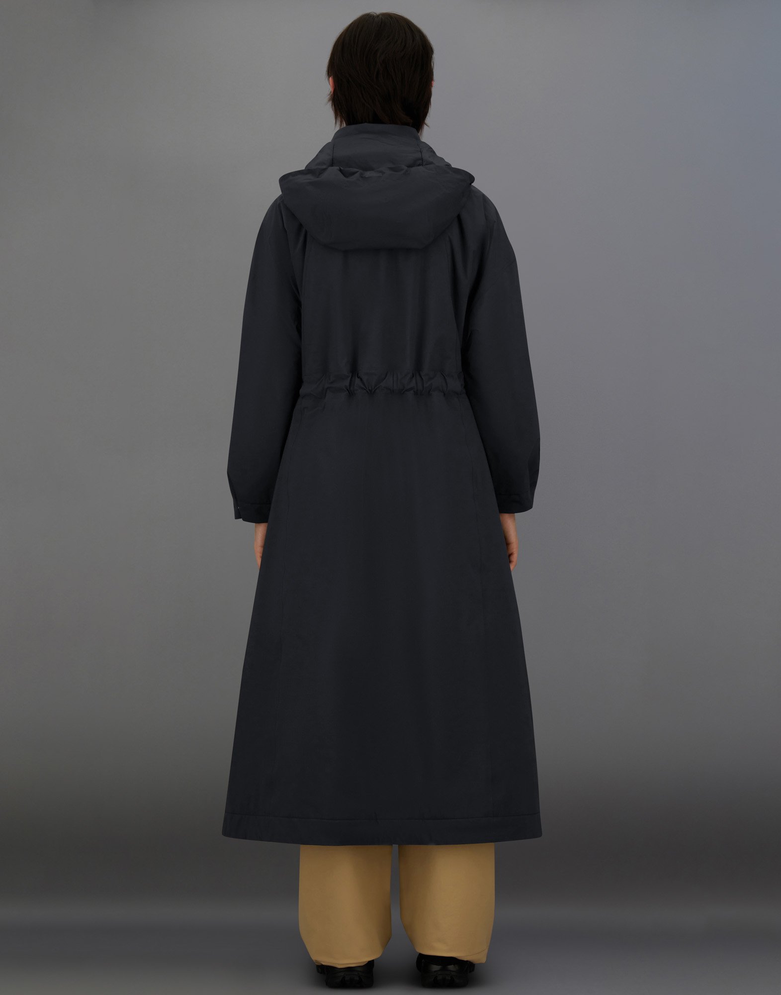Herno Laminar 2l Goretex Trench Coat In Black